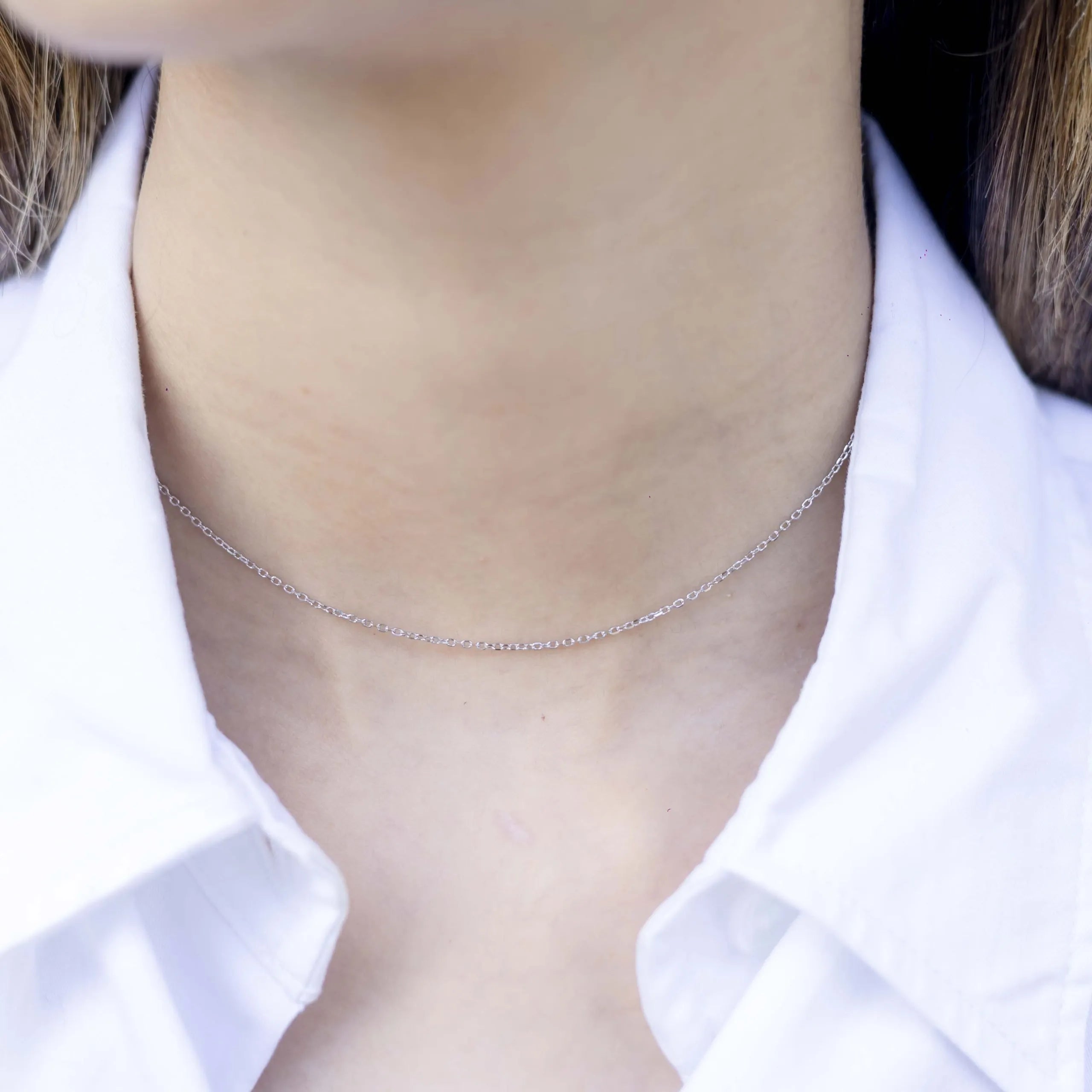 Alizia Dainty Plain Necklace
