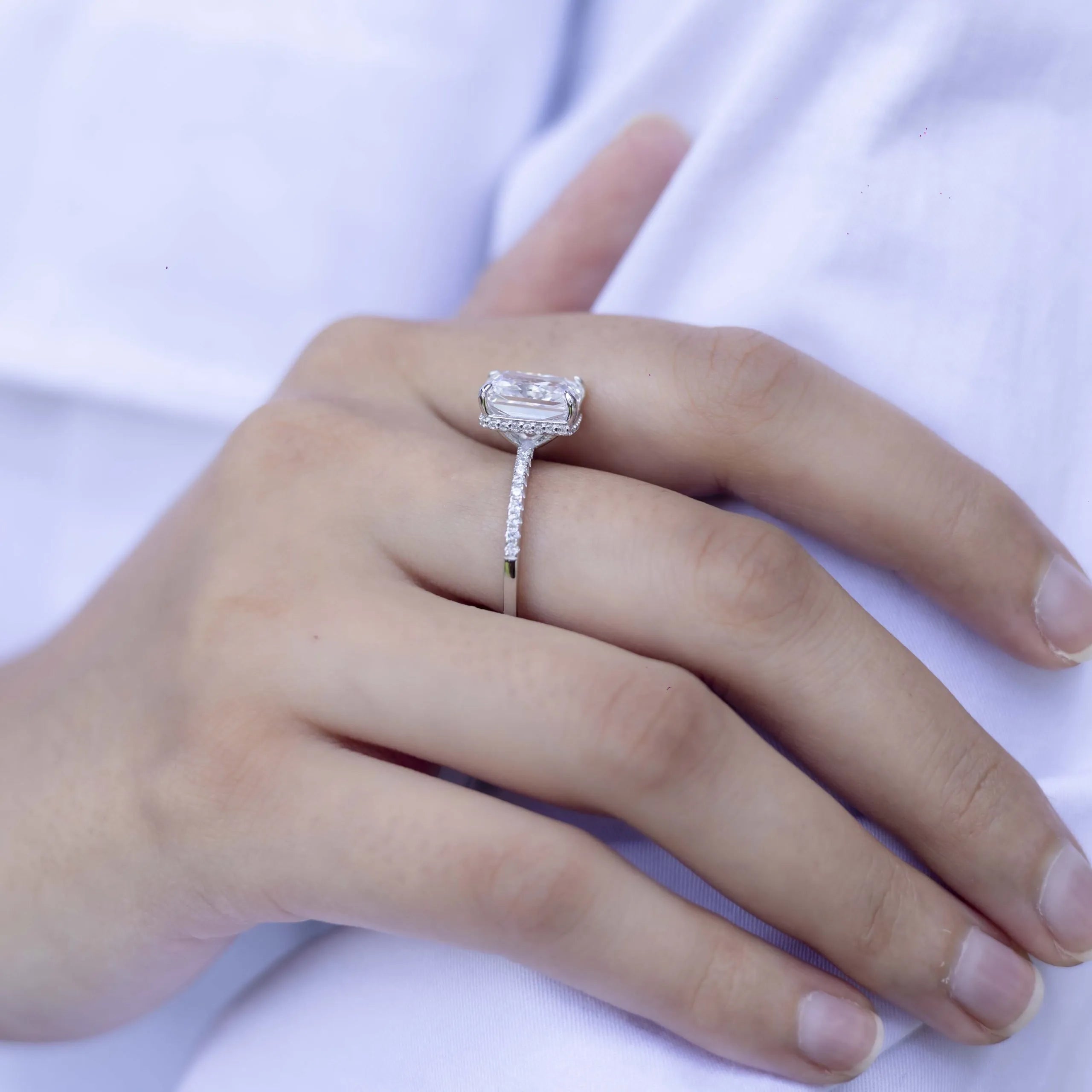 Alizia Rectangle Stone Ring Size 5