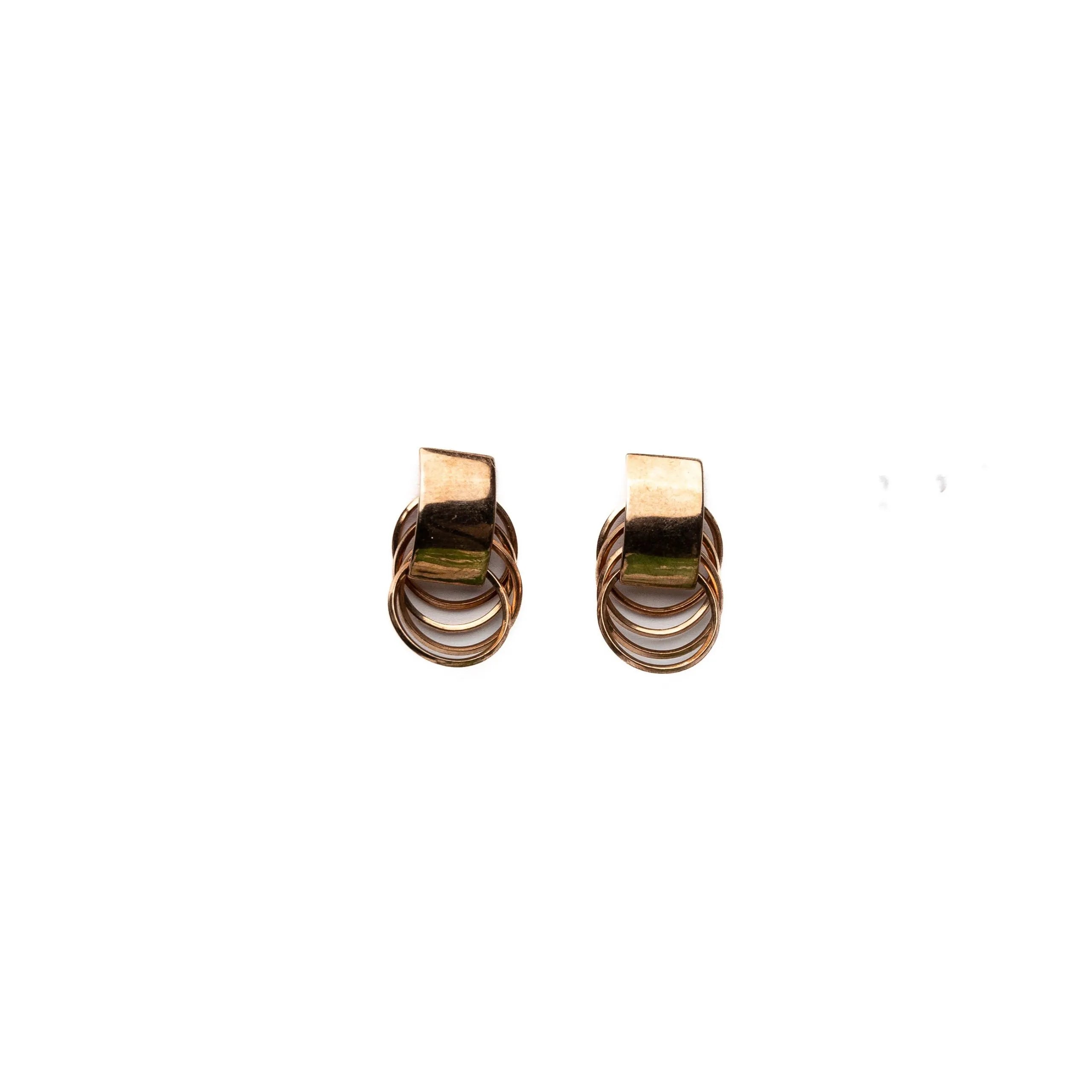 Alizia Stacked Loop Drop Earrings