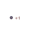 Alizia Circle Crystal Stud Earrings