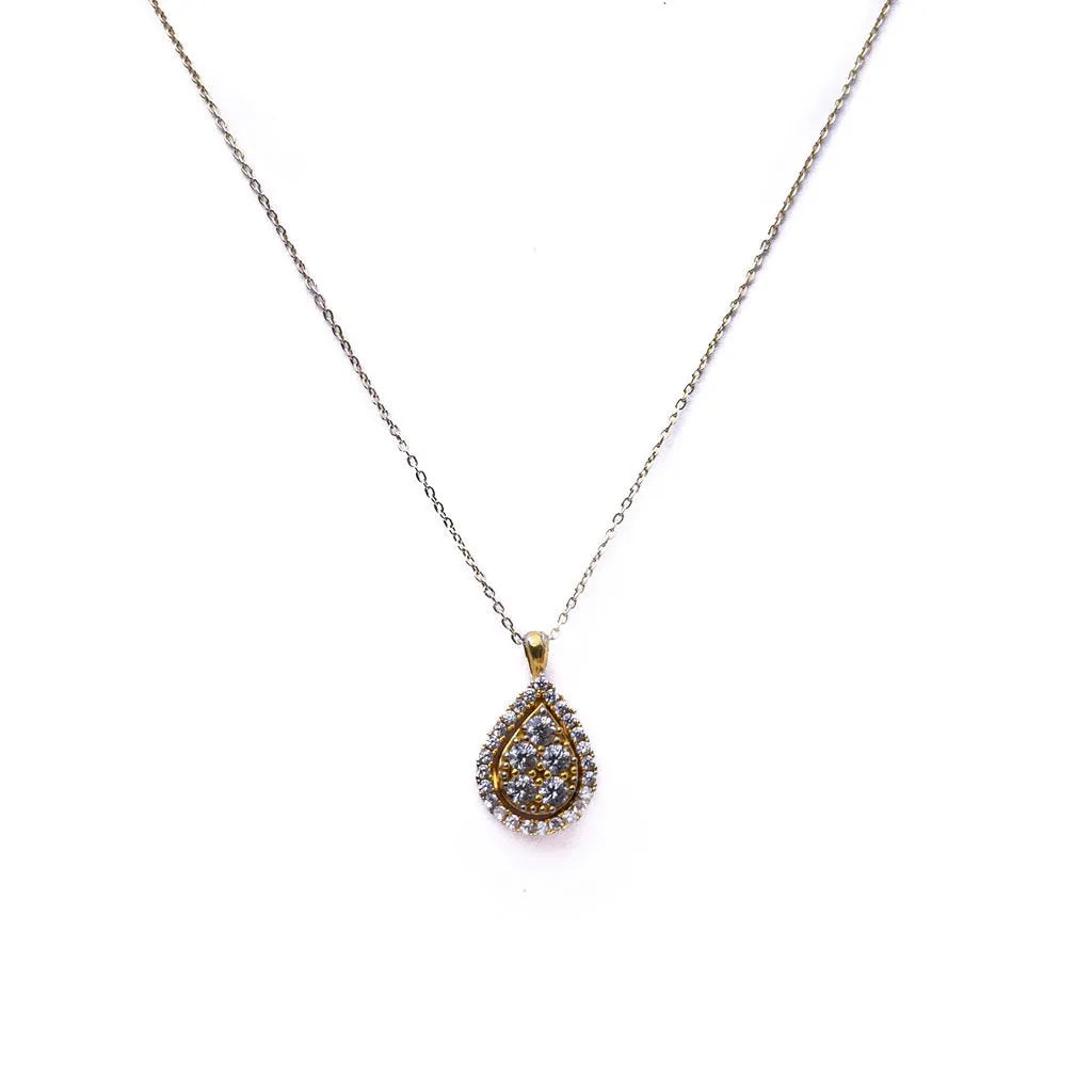 Alizia Big Pear Drop Short Necklace