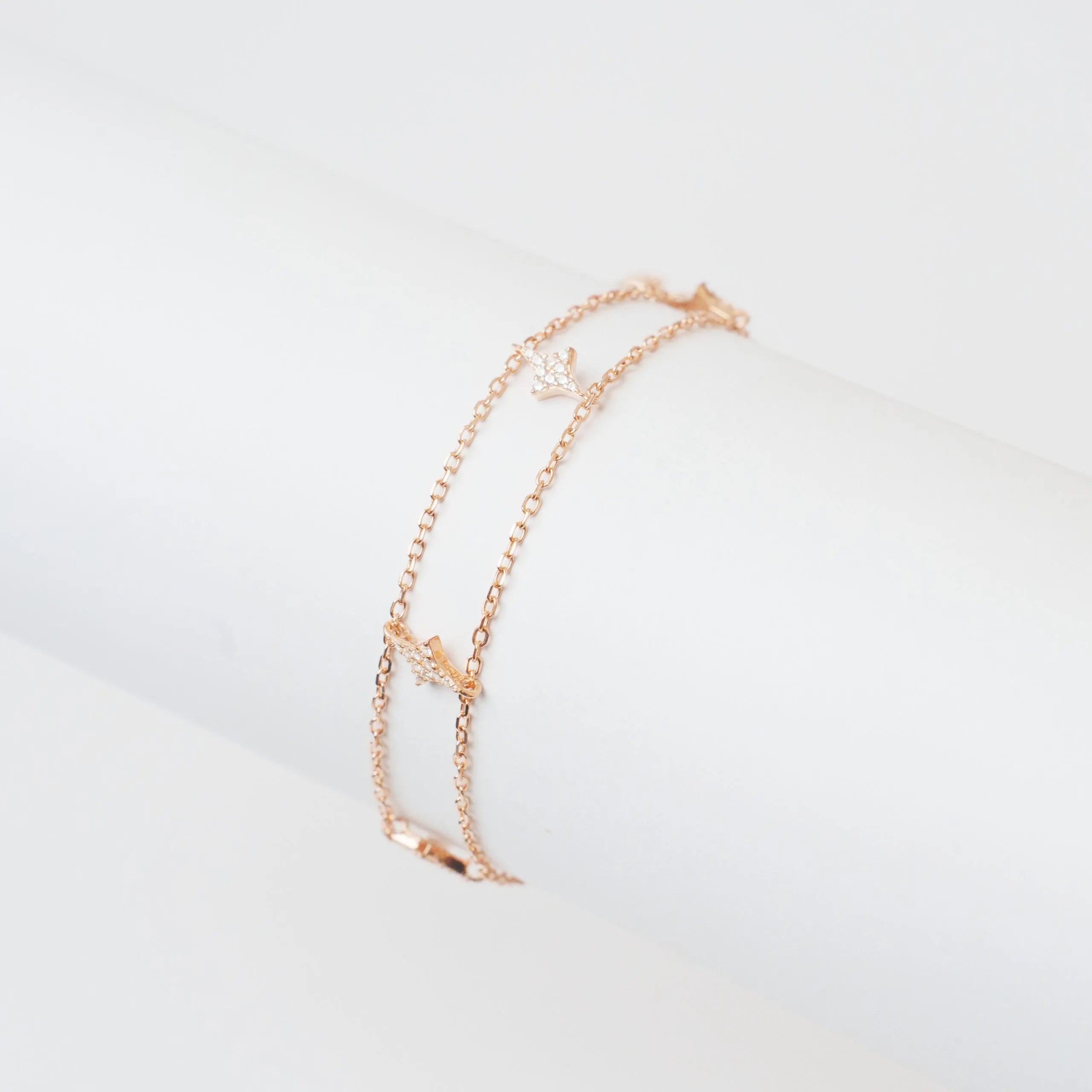 Alizia Double Stars Anklet