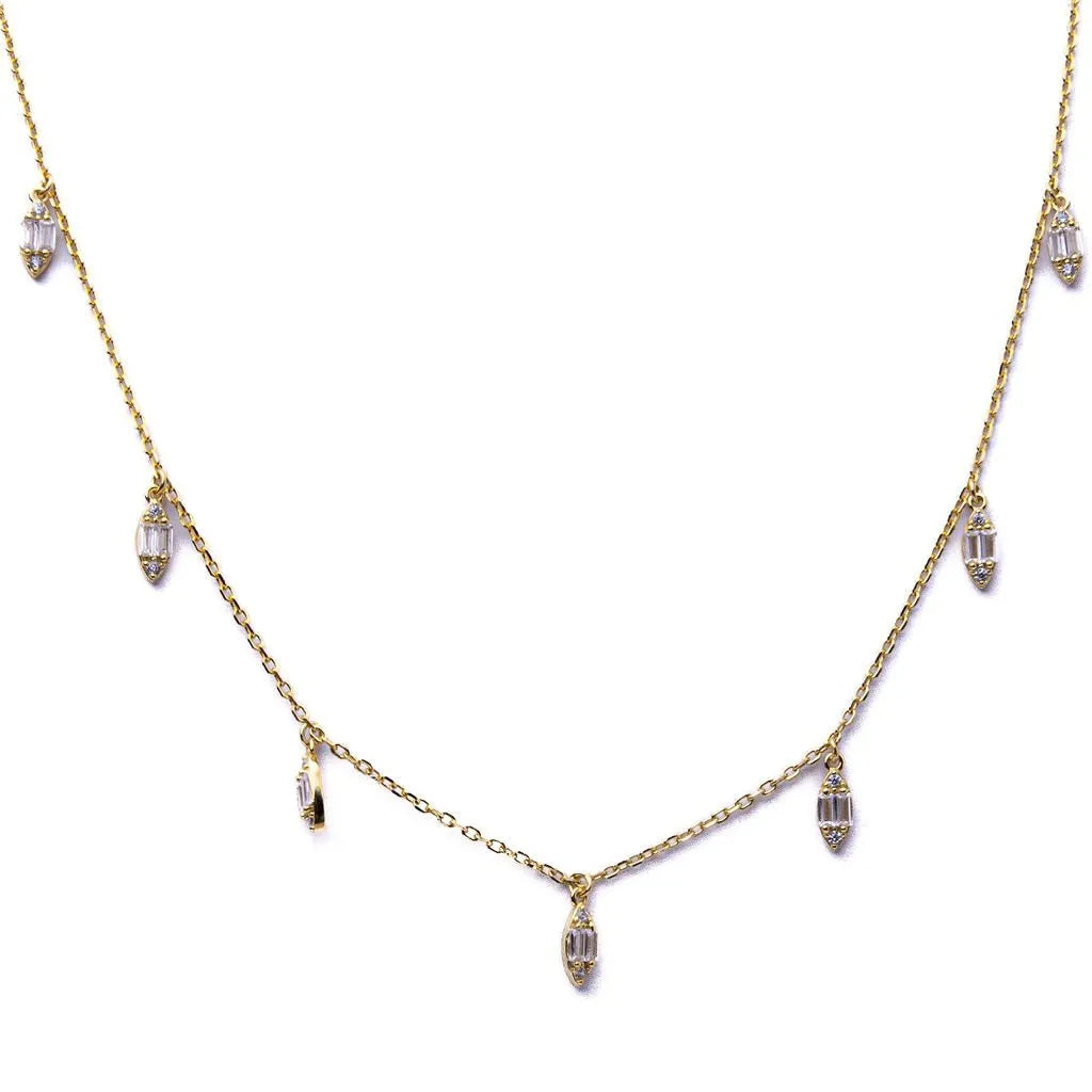 Alizia Multiple Teardrops Short Necklace