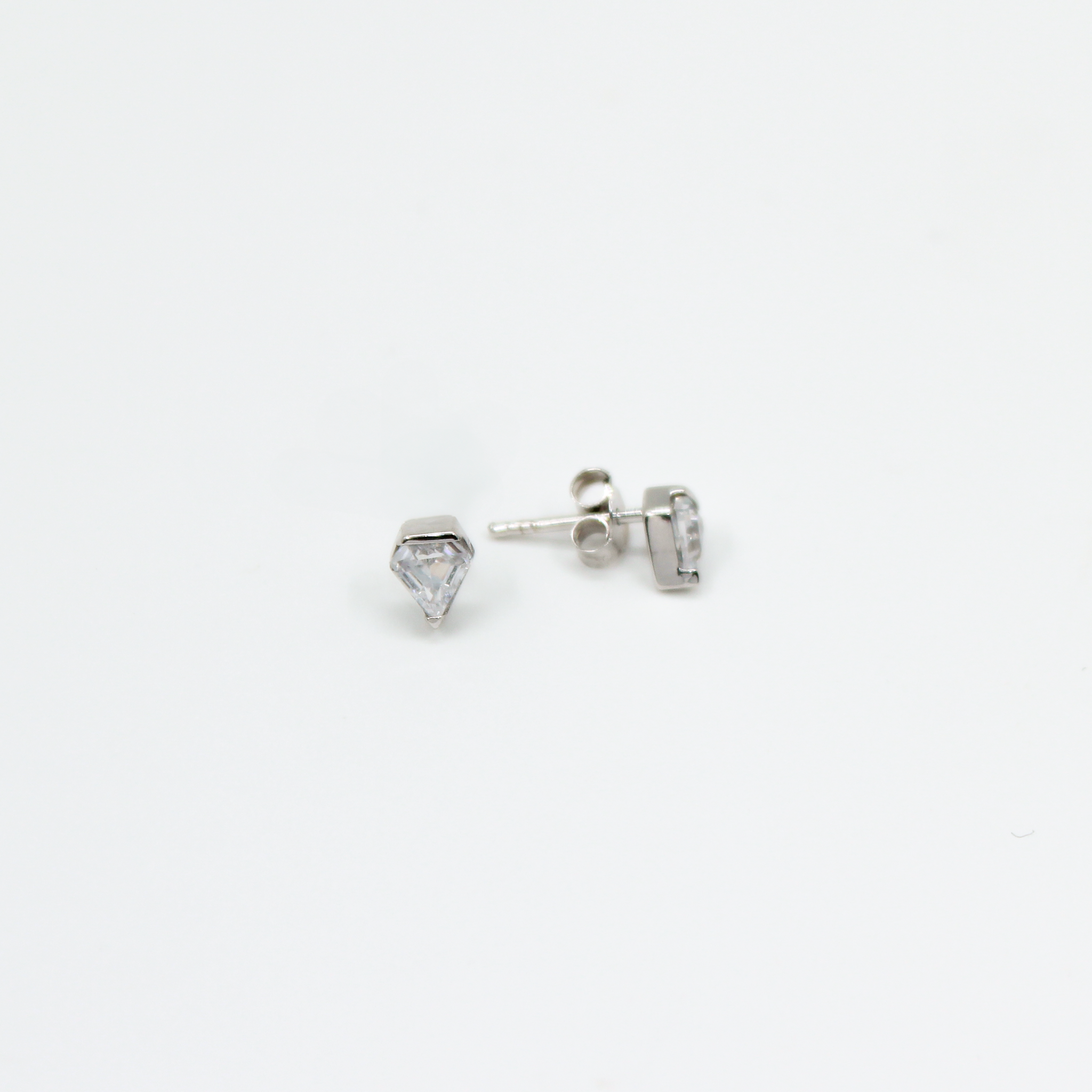 Alizia Diamond Stone Stud Earrings