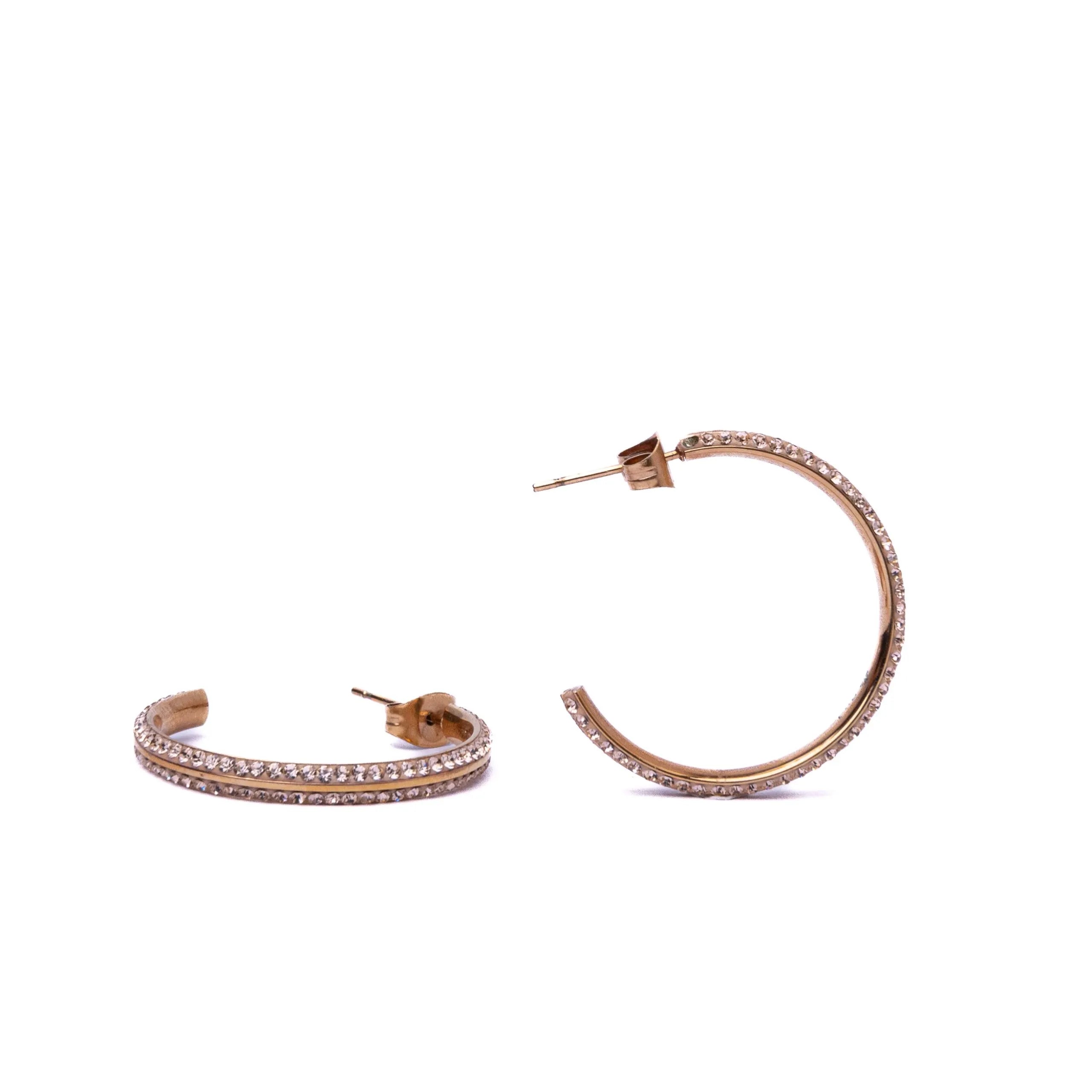 Alizia Single Embellished Hooped Earrings