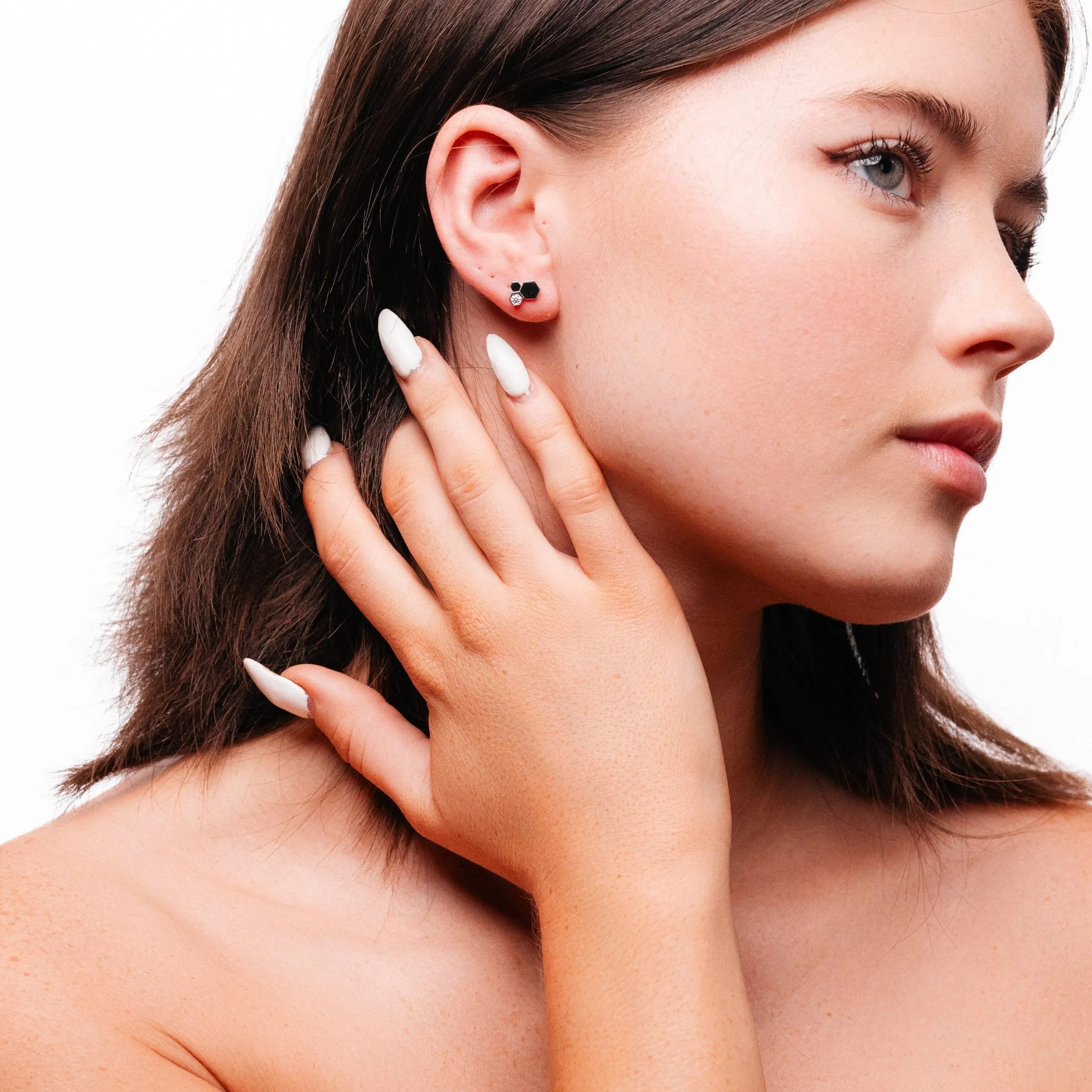 Alizia Honey Stud Stud Earrings