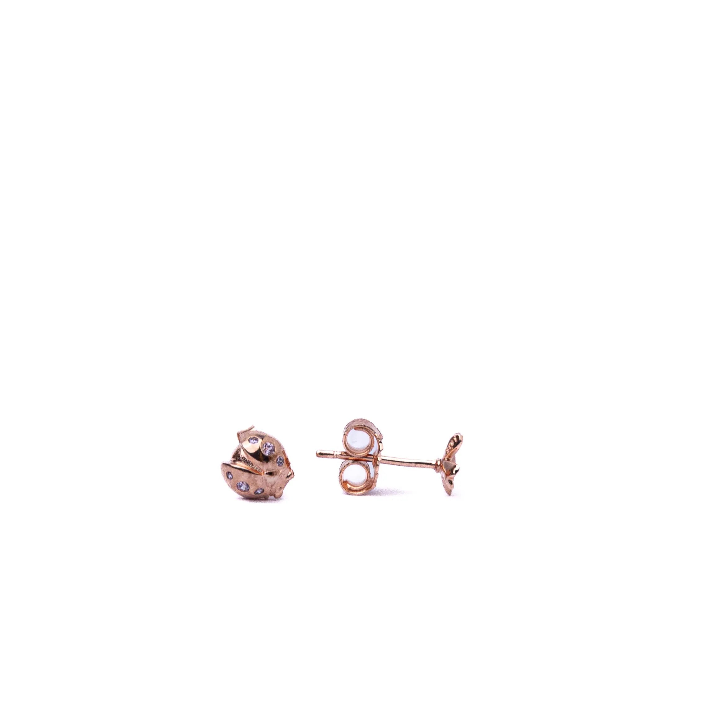 Alizia Lady Bug and Clove Stud Stud Earrings