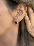 Alizia M Oval Stone Stud Earrings