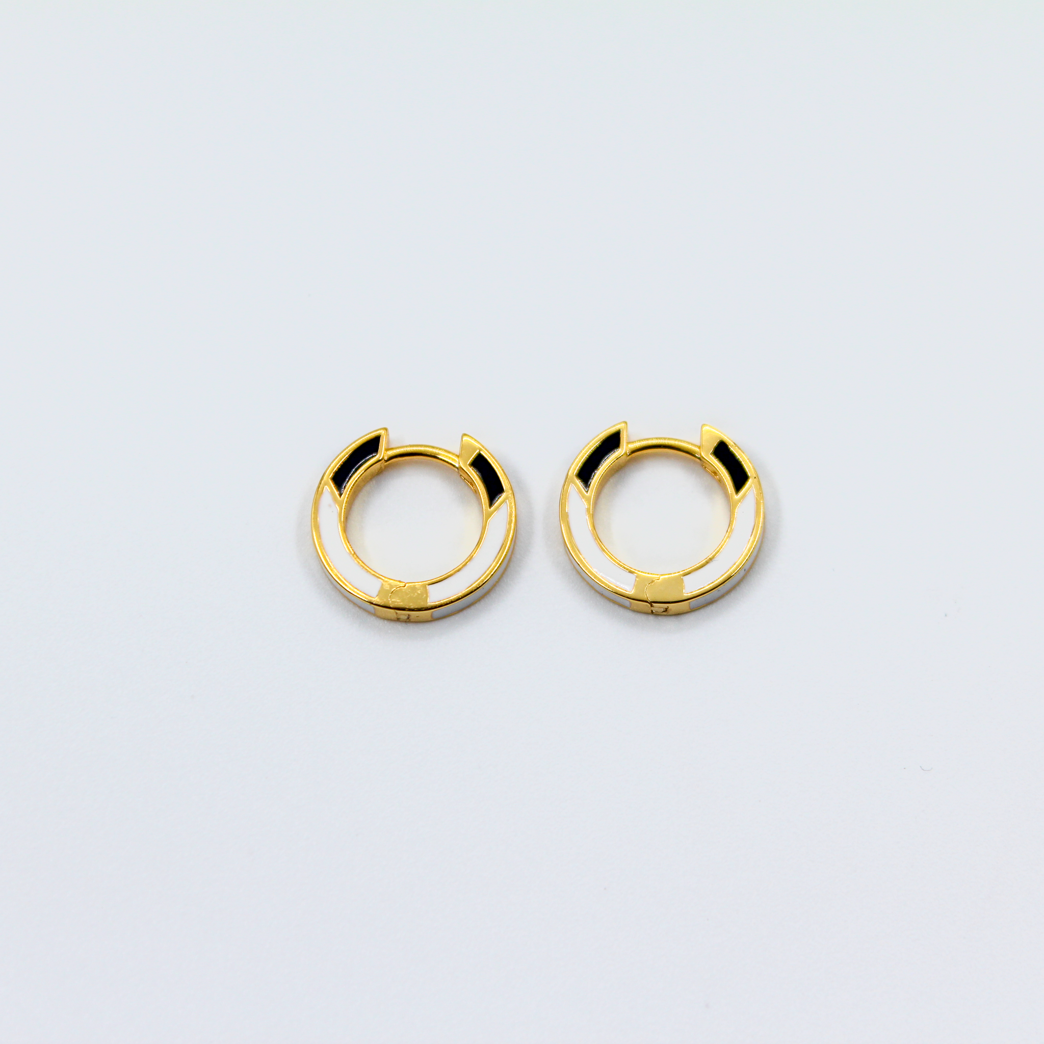 Alizia 2 Colour Hooped Earrings