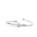 Alizia Simple Half Crystal Circle Bangle