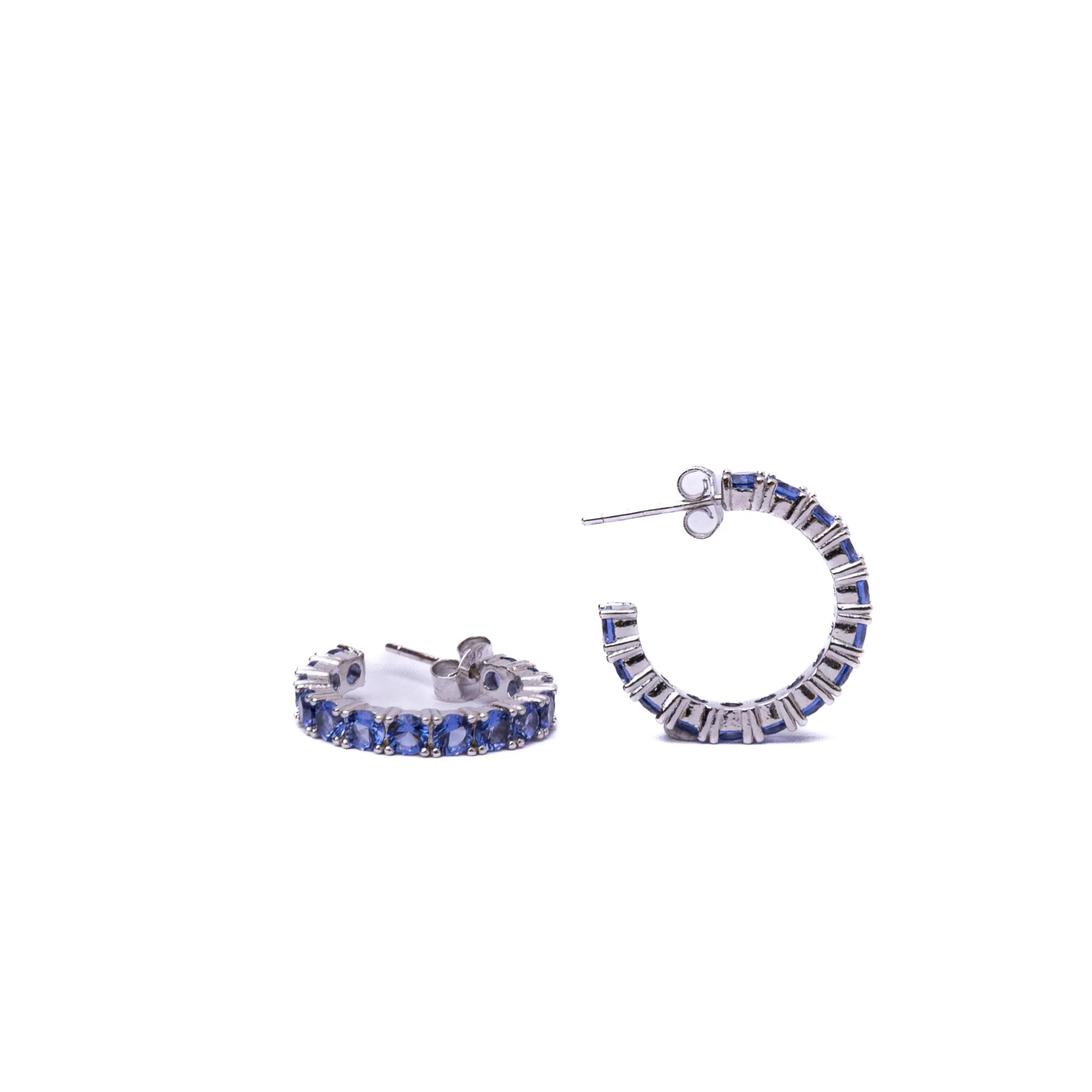 Alizia Tennis Huggie Hooped Earrings