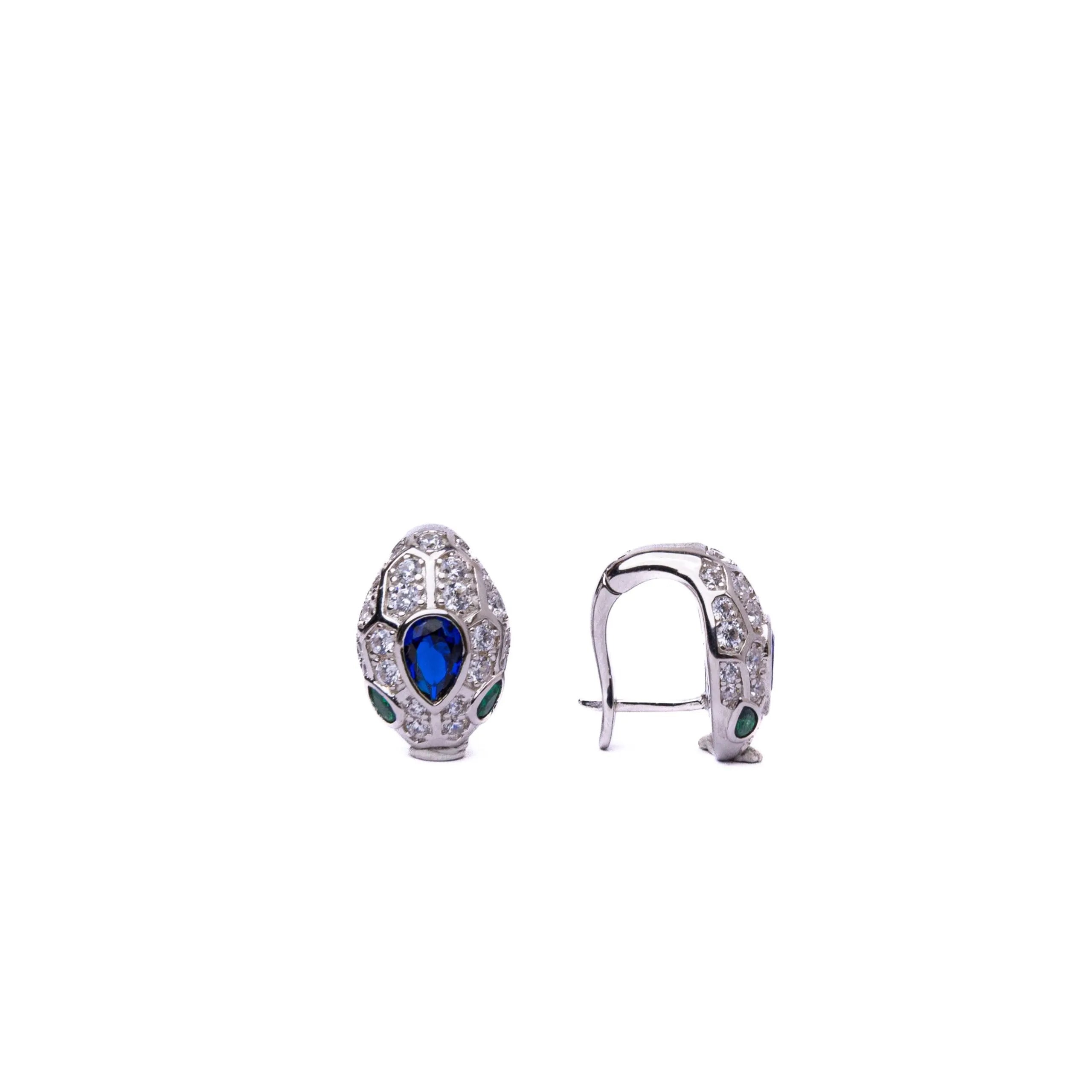 Alizia Snake Head Stud Earrings