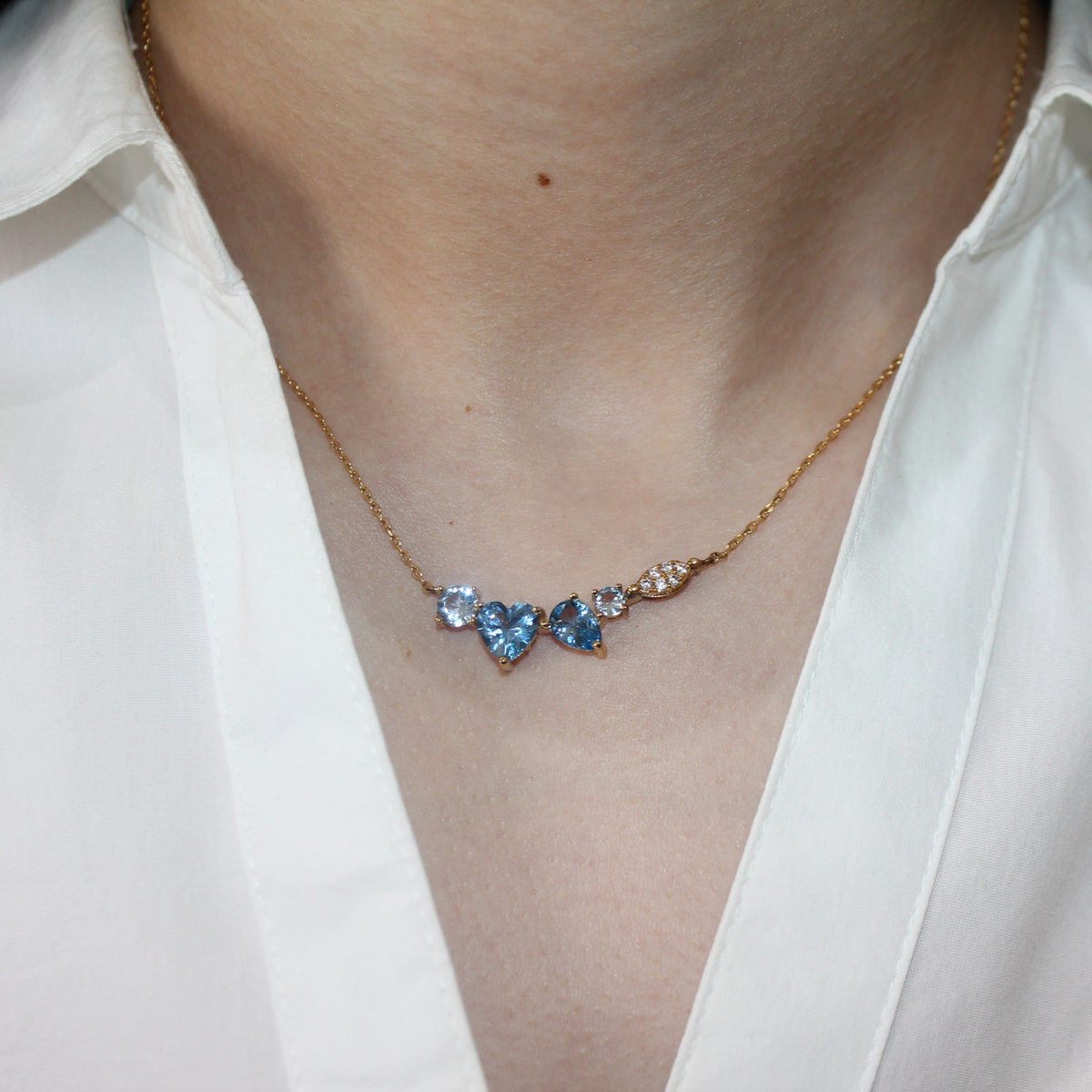 Alizia Multi Jewel Rock Necklace