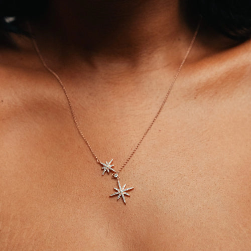 Alizia 2 Star Short Necklace