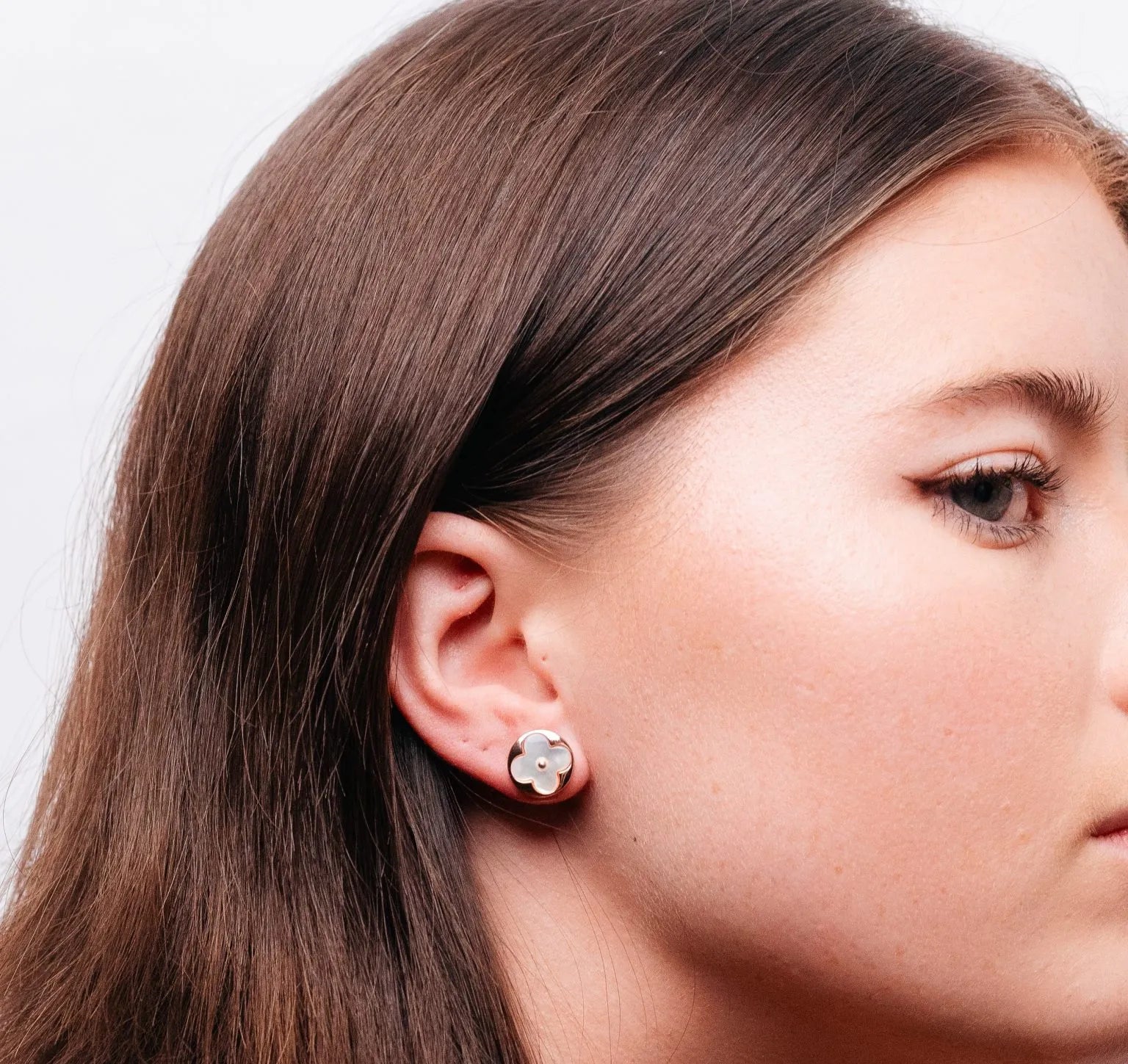 Alizia Flower Rose Stud Earrings