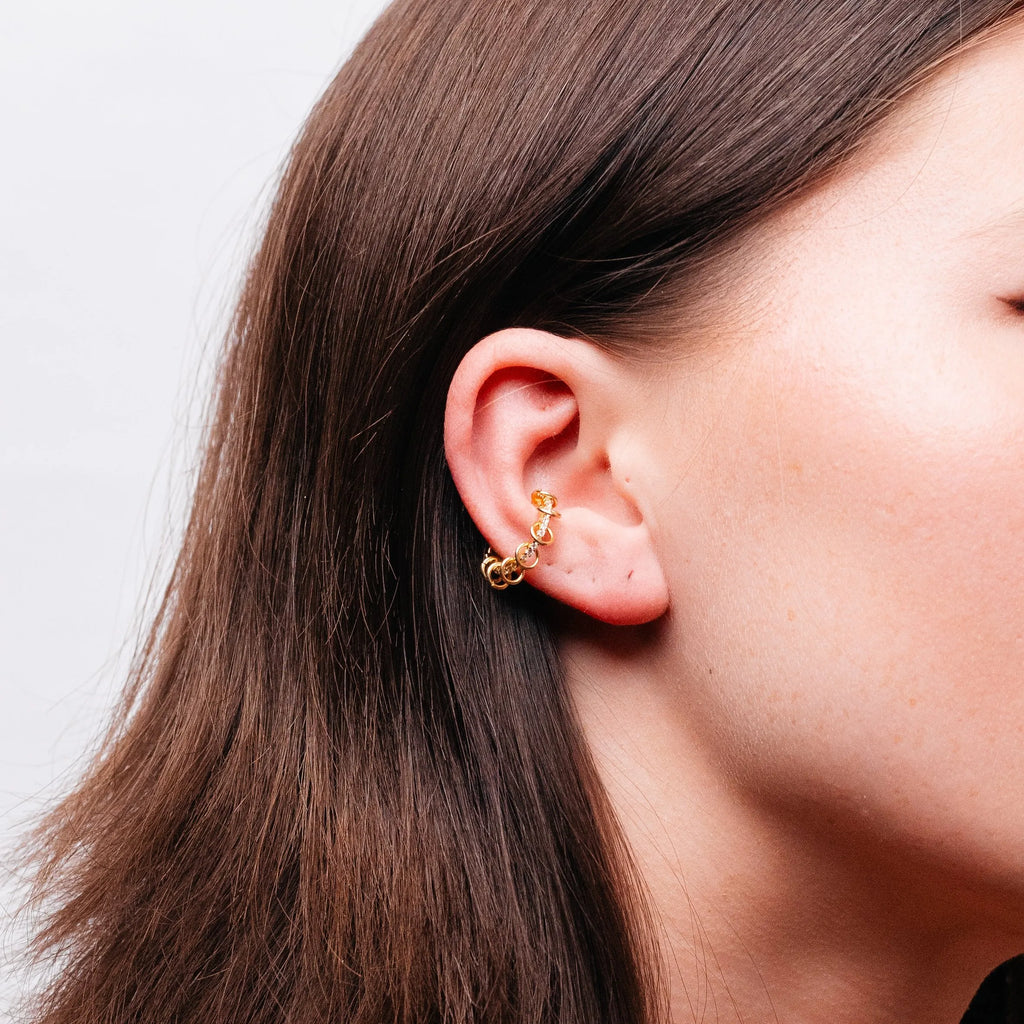 Alizia Clip Links Cuff Hooped Earrings