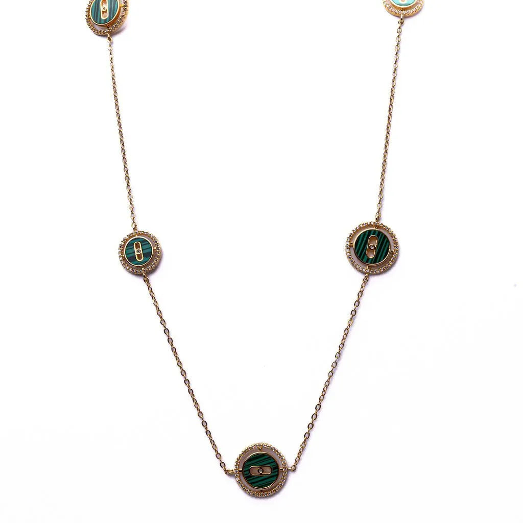 Alizia Circle in Circle Long Necklace