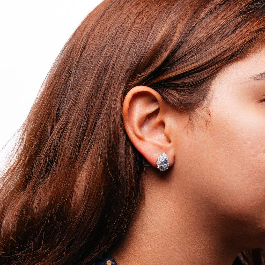 Alizia Raindrop Full Stud Earrings