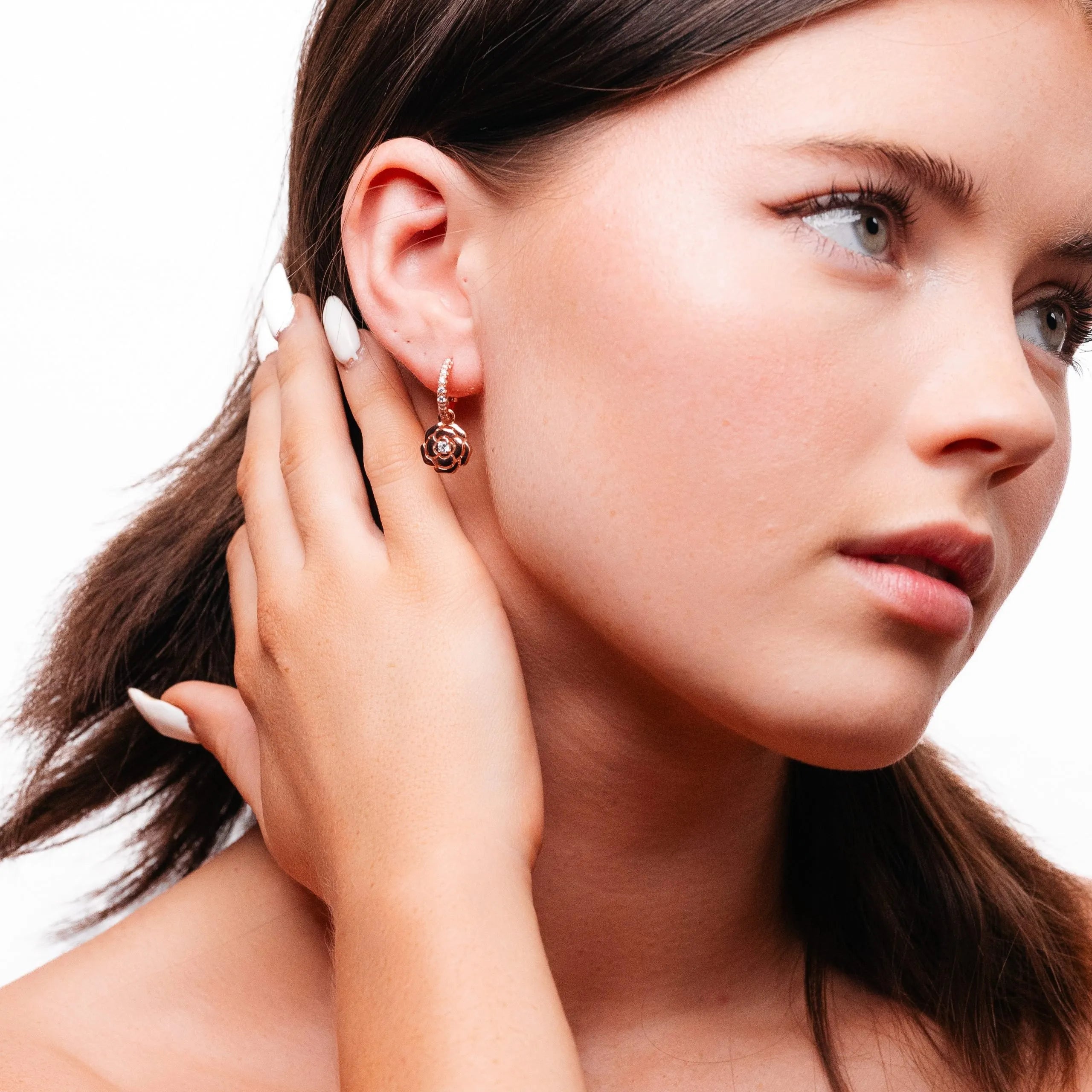 Alizia Rose Drop Drop Earrings