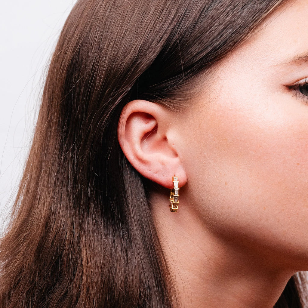 Alizia Single Serpent Hooped Earrings