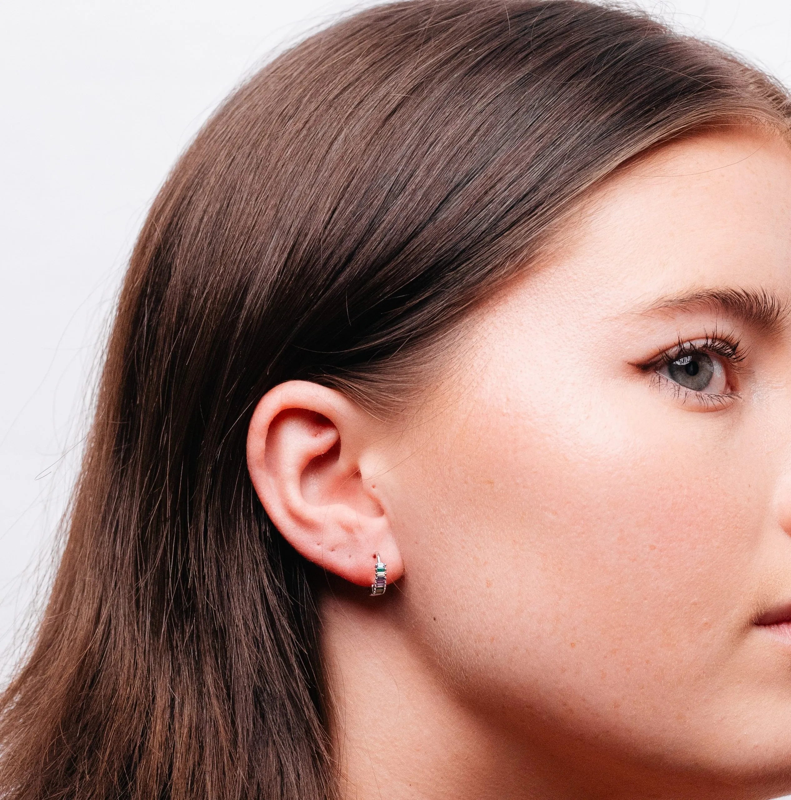 Alizia Colourful Hoop Hooped Earrings