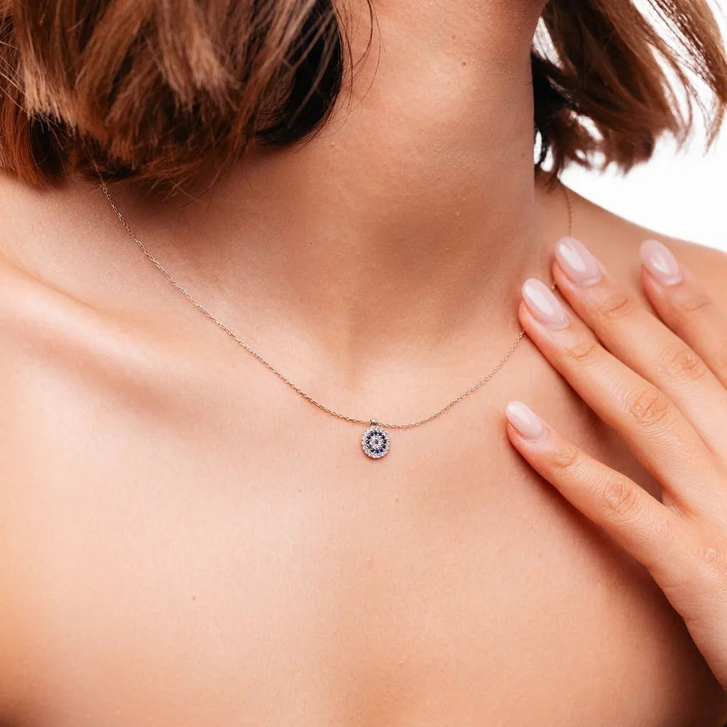 Alizia Evil Eye Short Necklace
