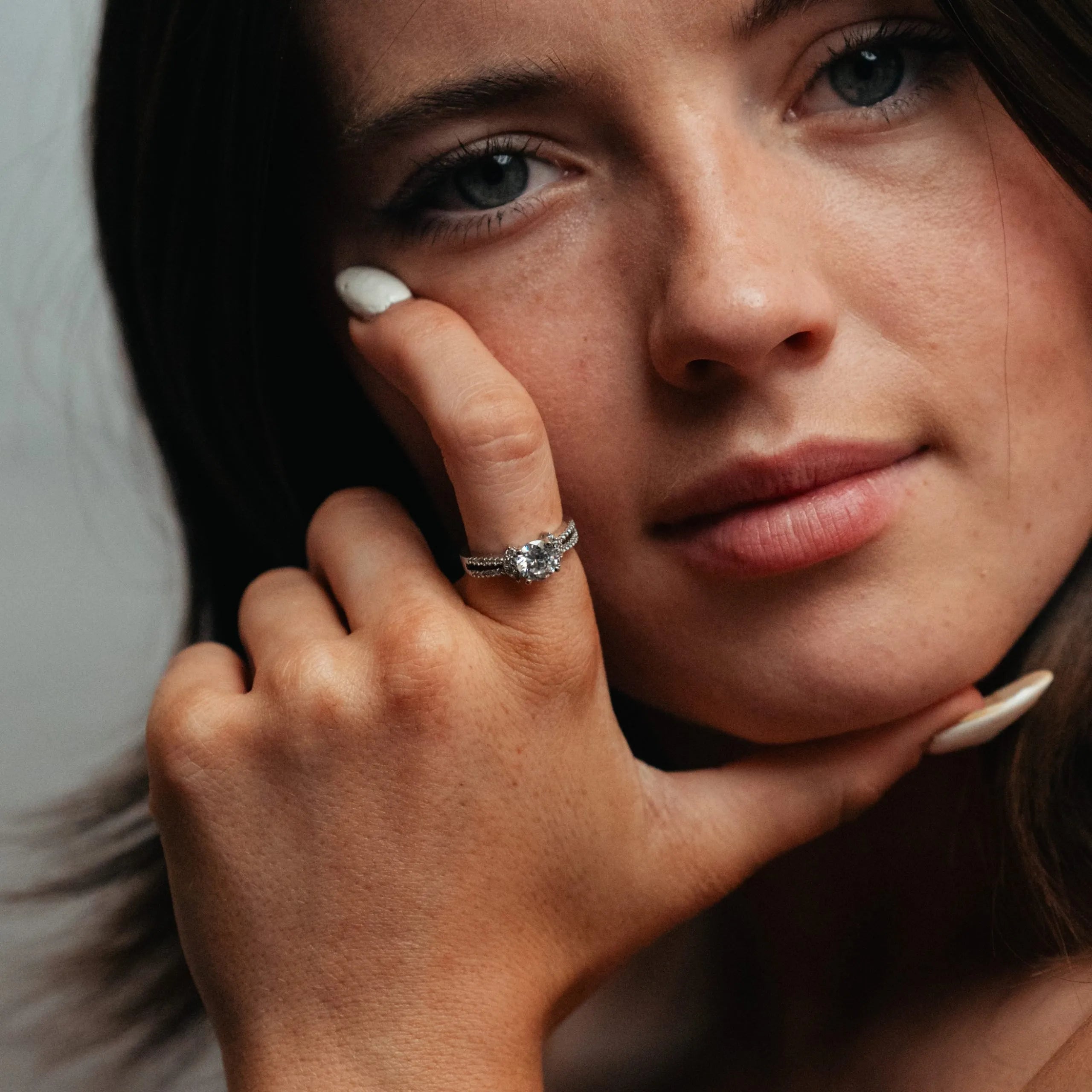 Alizia Double Band Crystal Ring