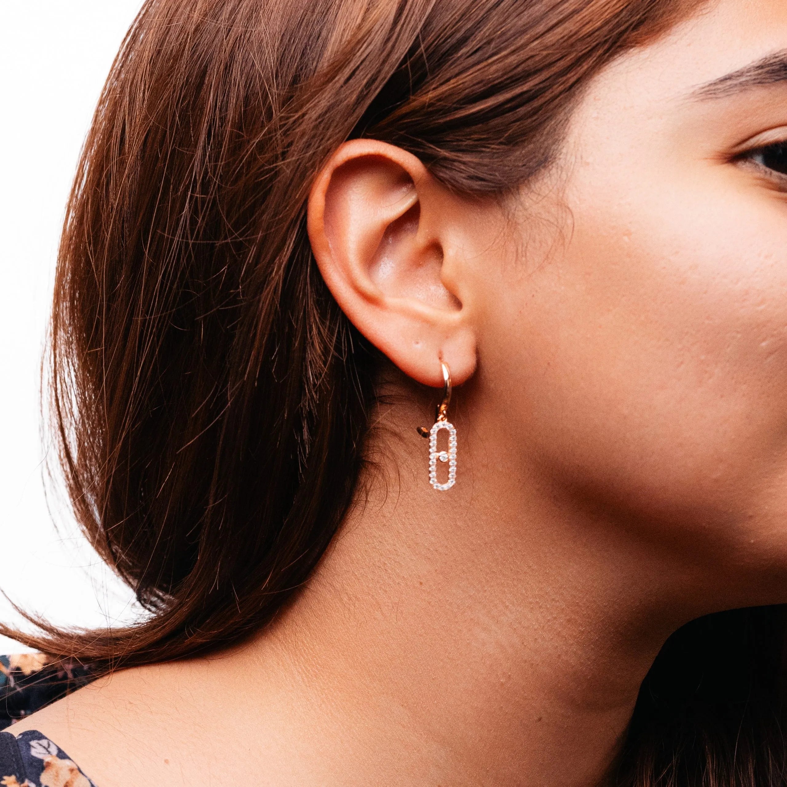 Alizia Majestic Hoop Drop Stud Earrings