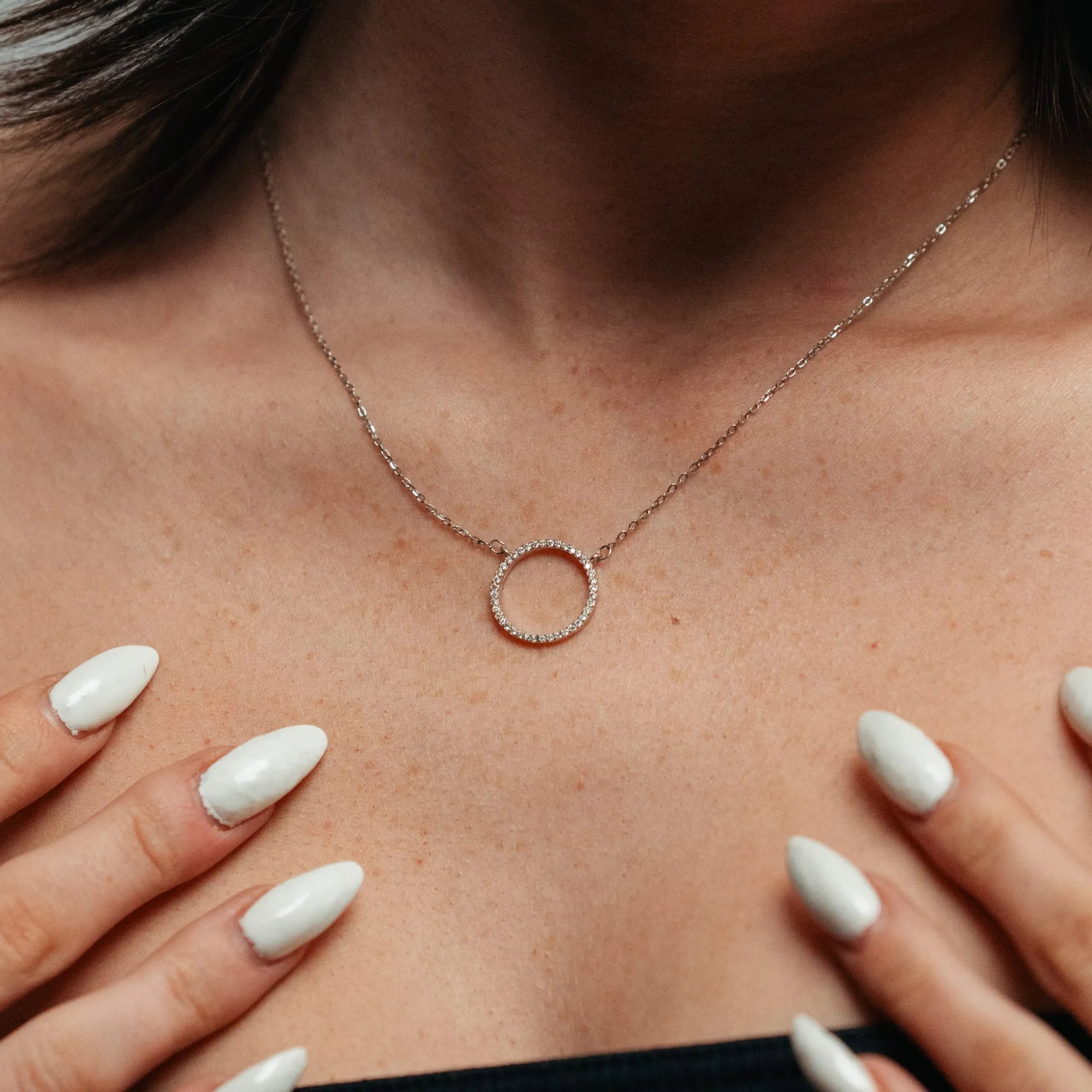 Alizia Embellished Loop Necklace