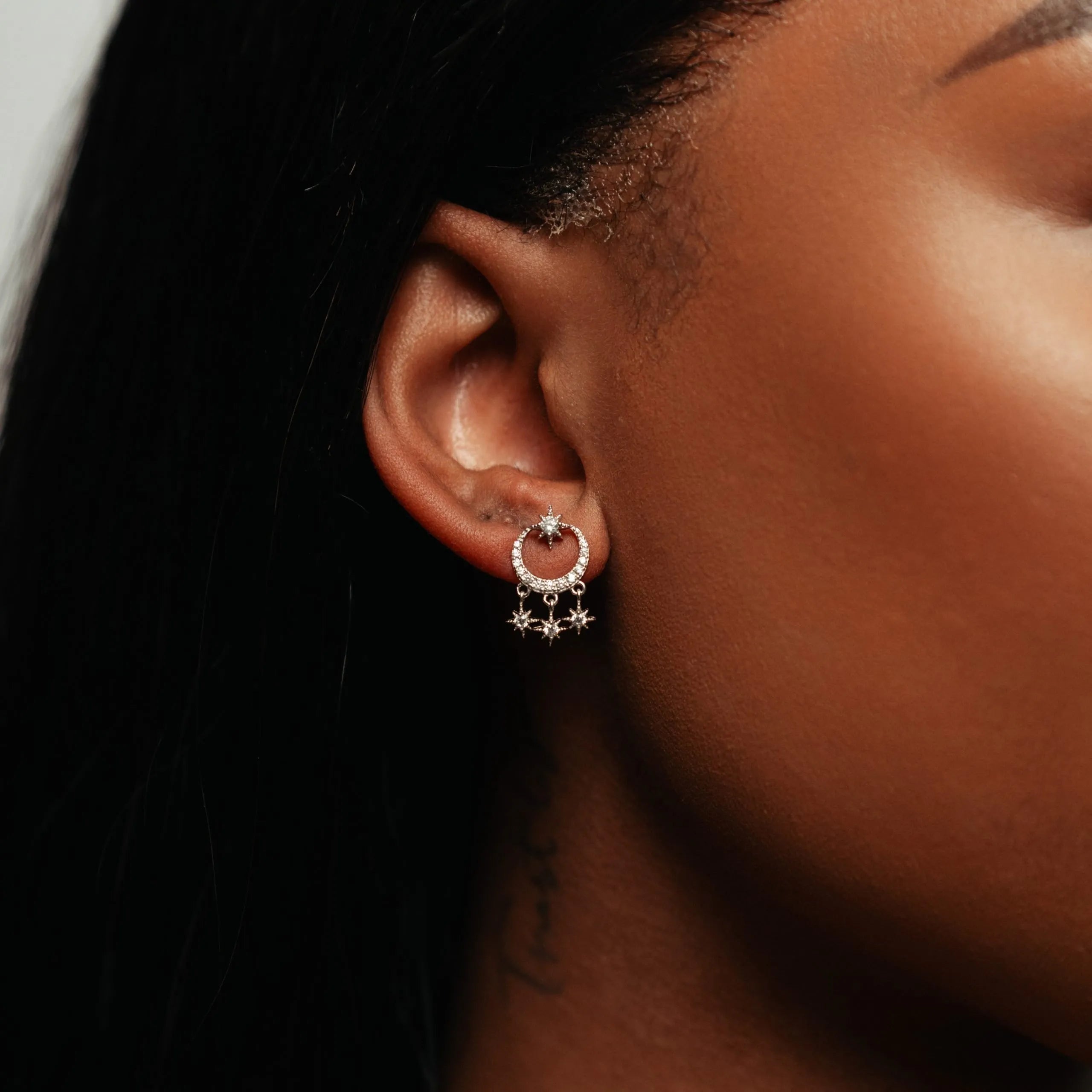 Alizia Star Charm Stud Earrings