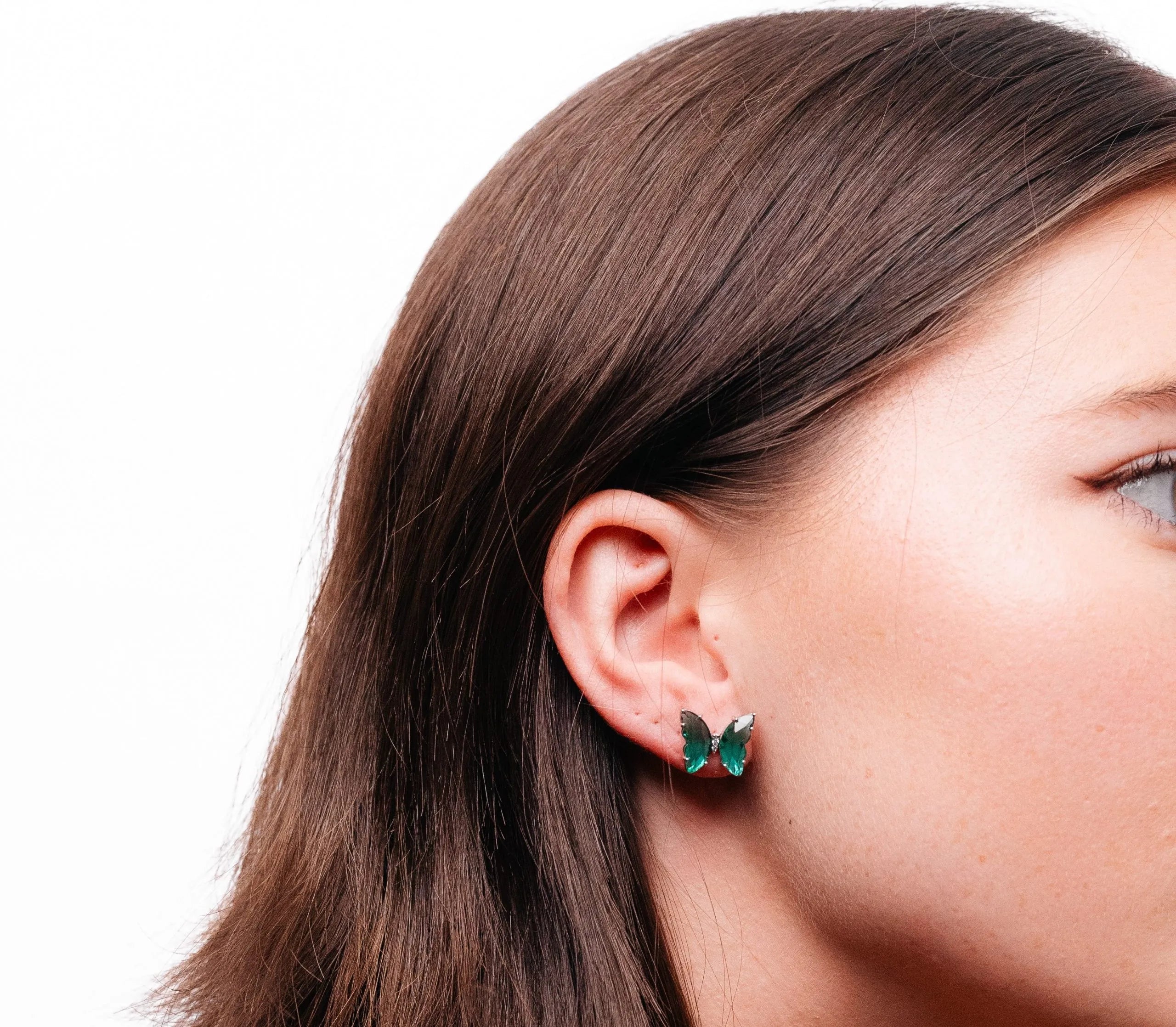 Alizia Crystal Large Butterfly Stud Earrings