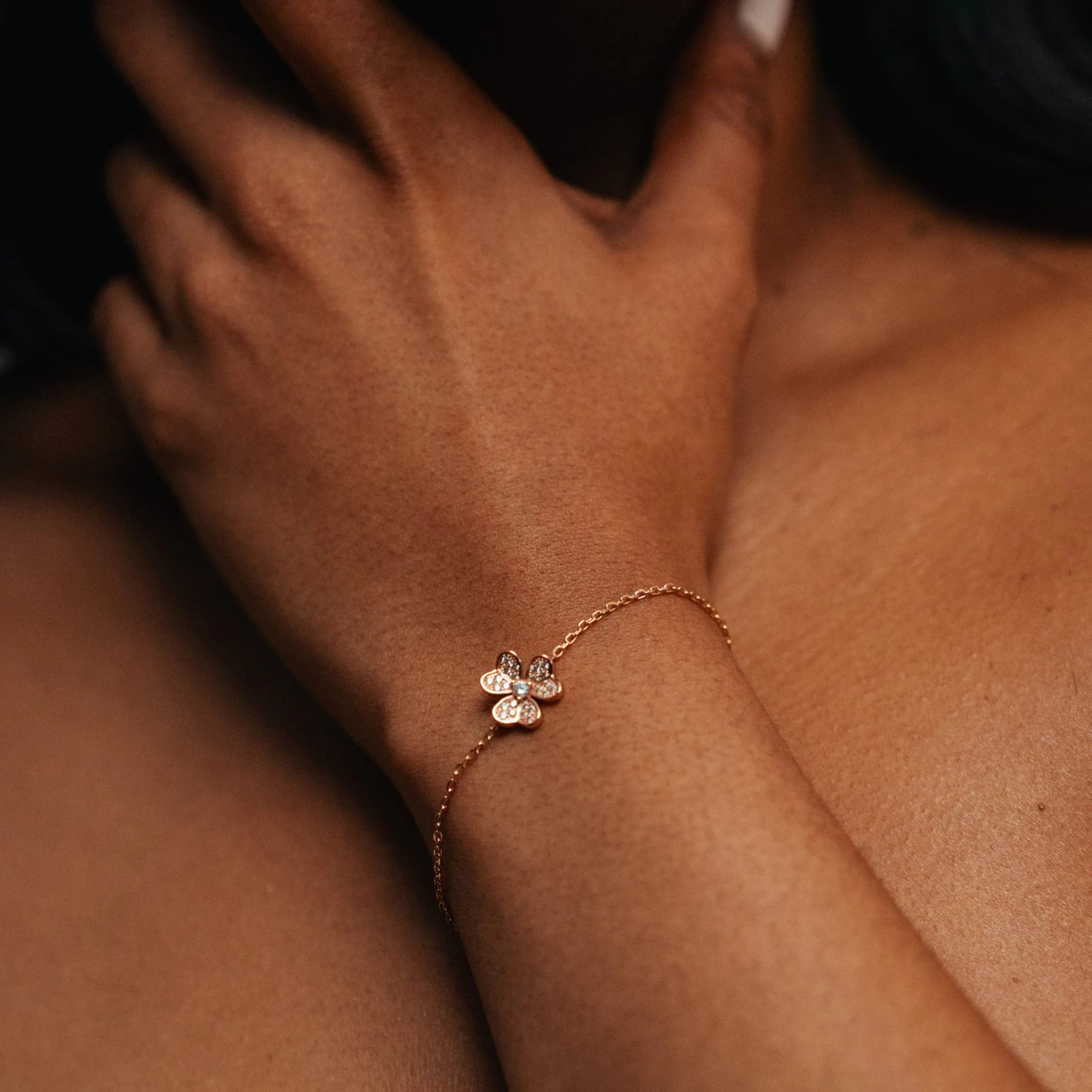 Alizia Embellished Single Iris Bracelet