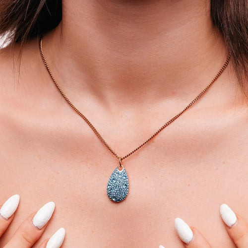 Alizia Big Crystal Pear Short Necklace