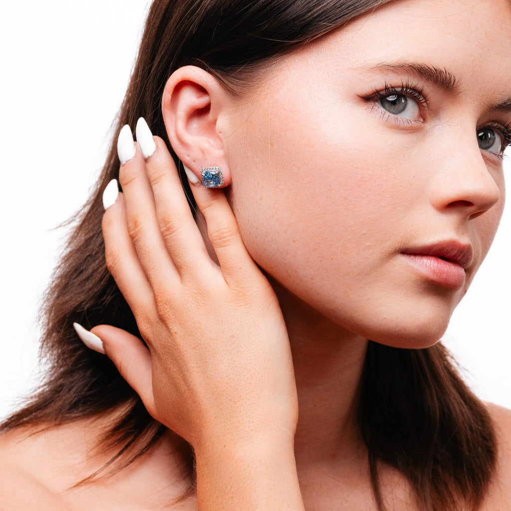 Alizia Crystal Stone Stud Earrings