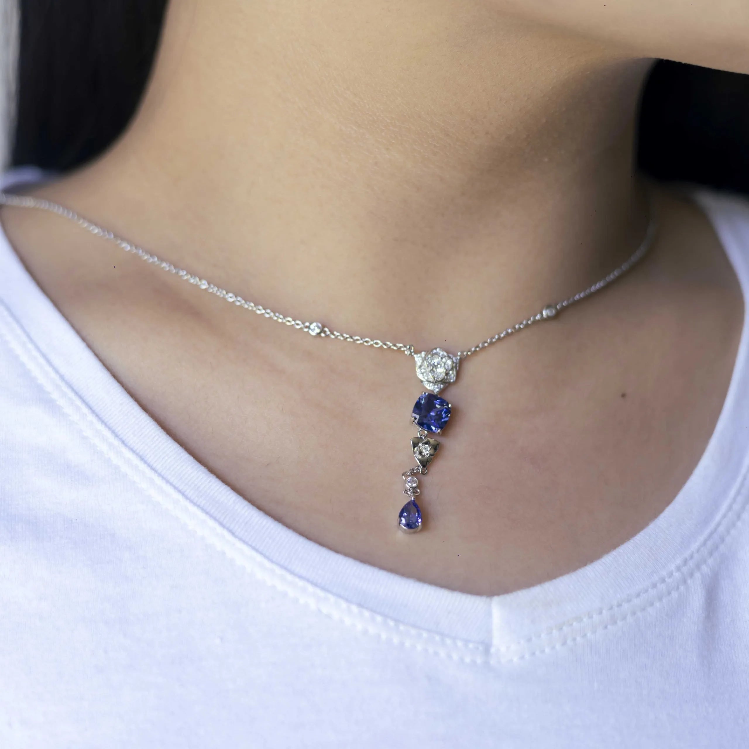Alizia Rose Drop Necklace
