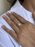 Alizia Square Stone Ring Size 7