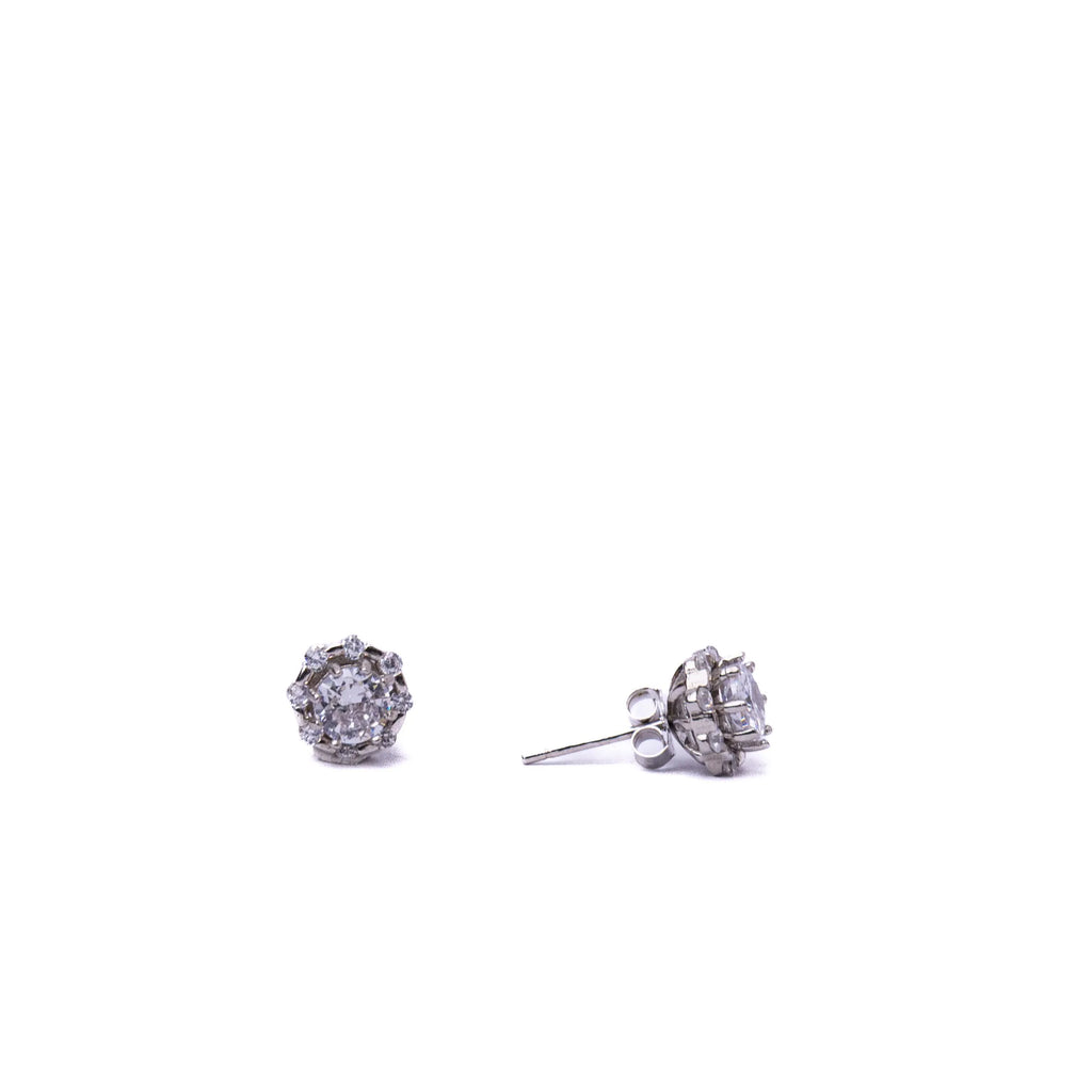 Alizia Halo 8 Point Loose Stud Earrings