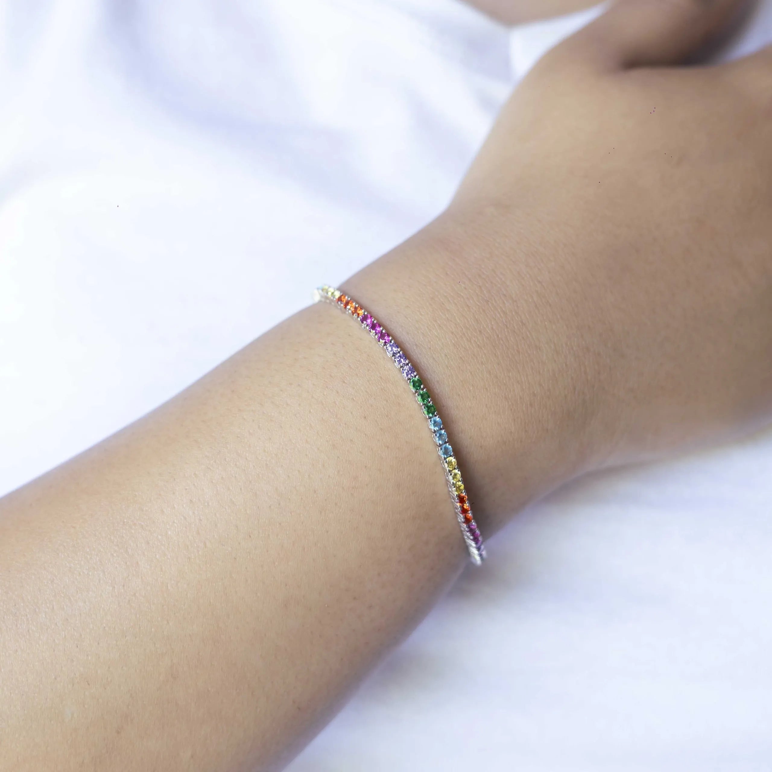 Alizia Colourful Tennis Bracelet