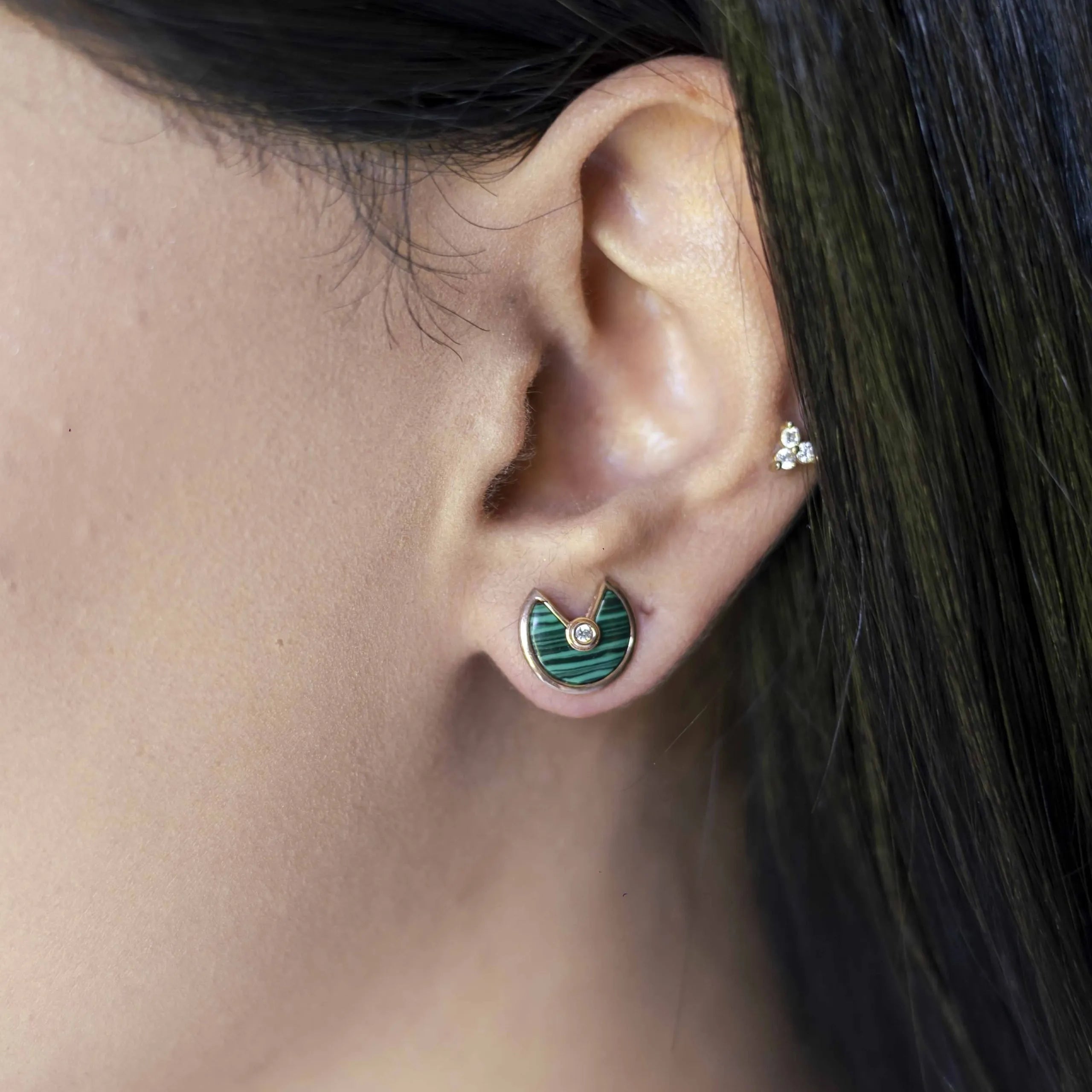 Alizia Amulet Crystal Stud Earrings