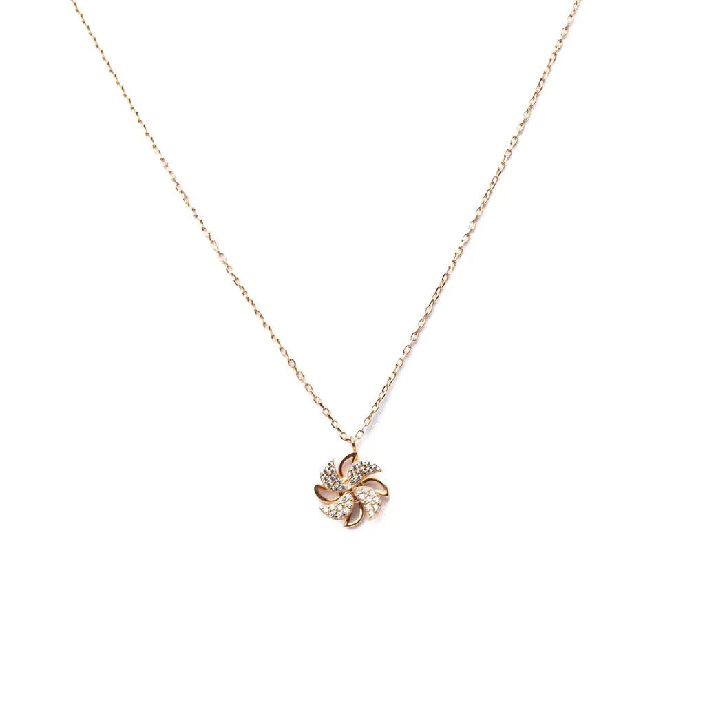 Alizia Moving Windmill Short Necklace