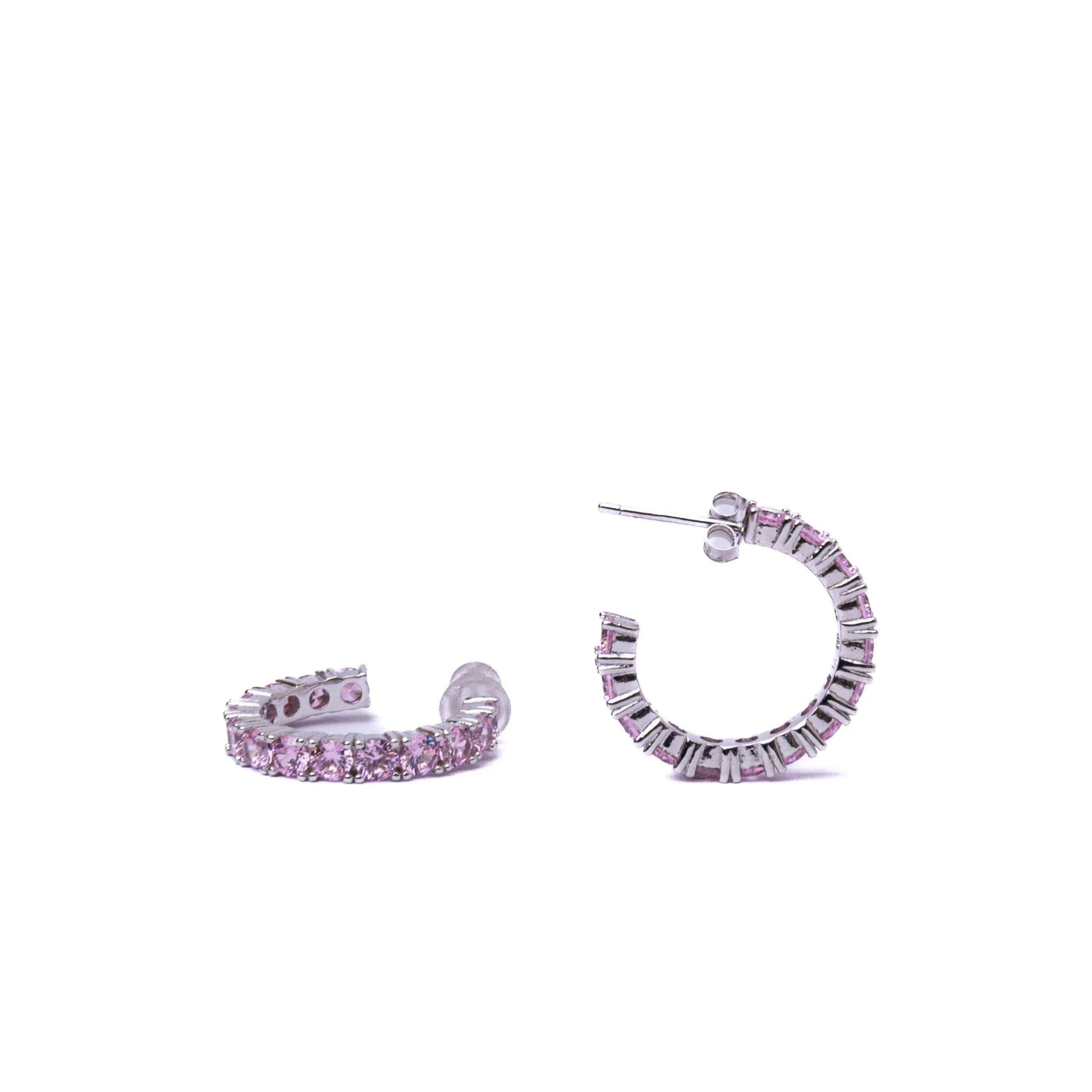 Alizia Tennis Huggie Hooped Earrings