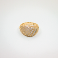 Alizia Sculptured Pink Ring Size 4
