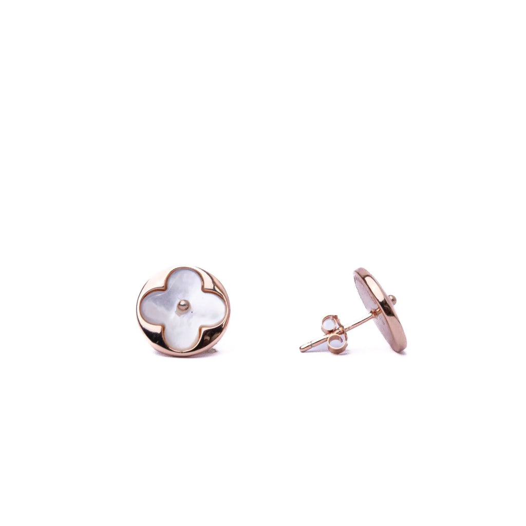 Alizia Flower Rose Stud Earrings