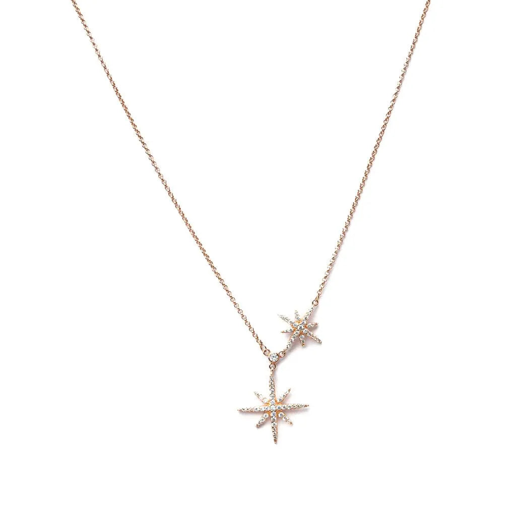 Alizia 2 Star Short Necklace