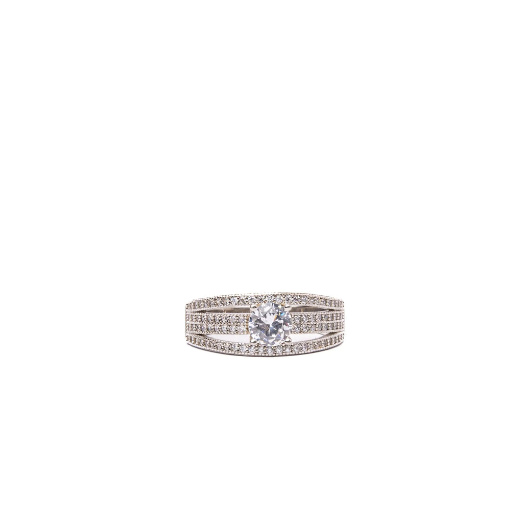 Alizia Triple Band Stone Ring