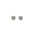 Alizia Heart Halo Stud Stud Earrings