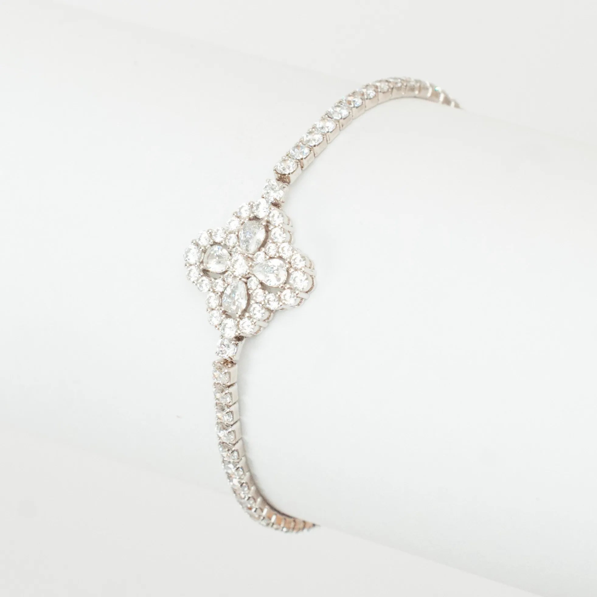 Alizia Single Flower Tennis Bracelet
