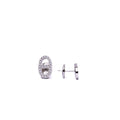 Alizia Oval Solid Large Stud Earrings