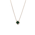 Alizia Crystal Outline Clove Short Necklace