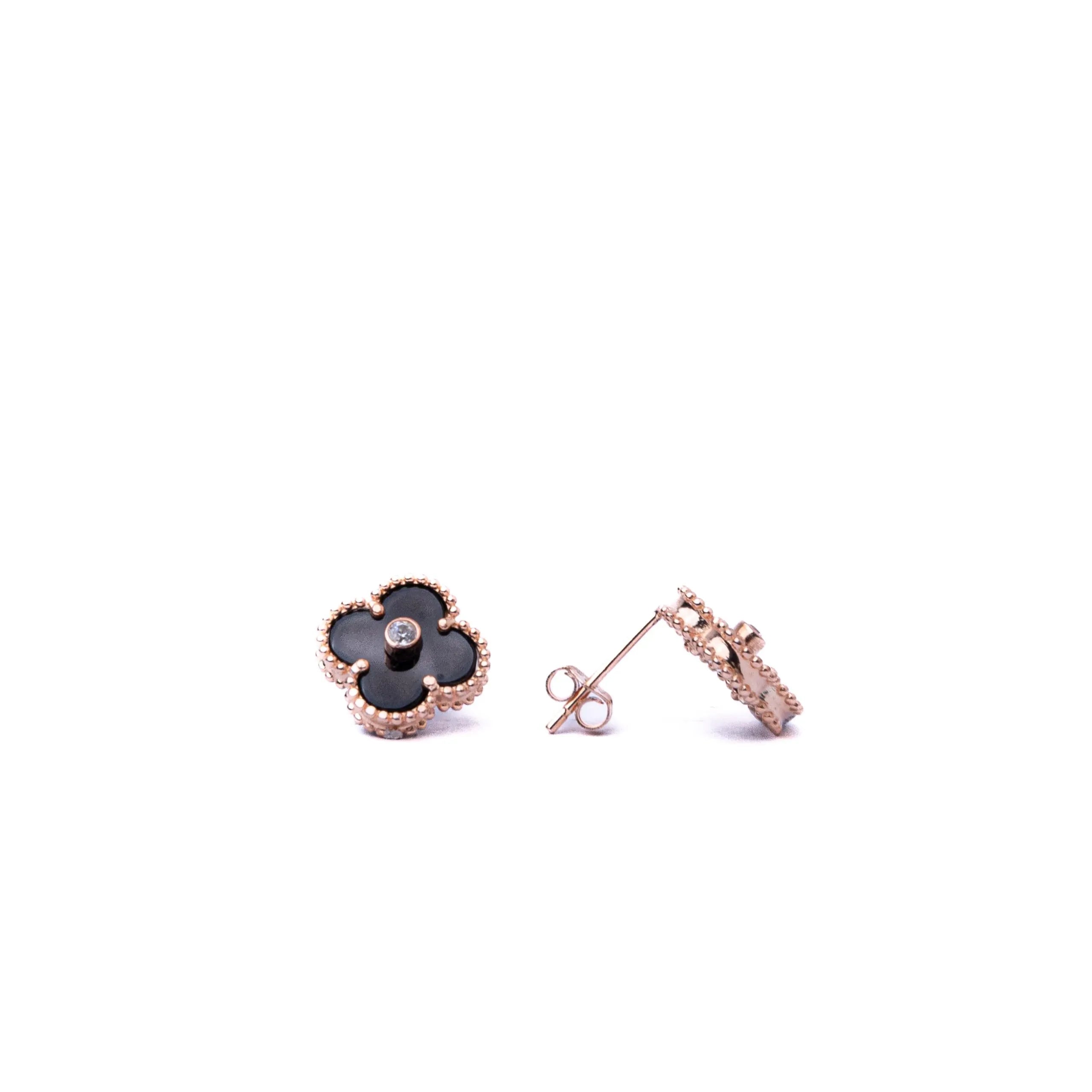 Alizia Single Crystal Clove Stud Earrings